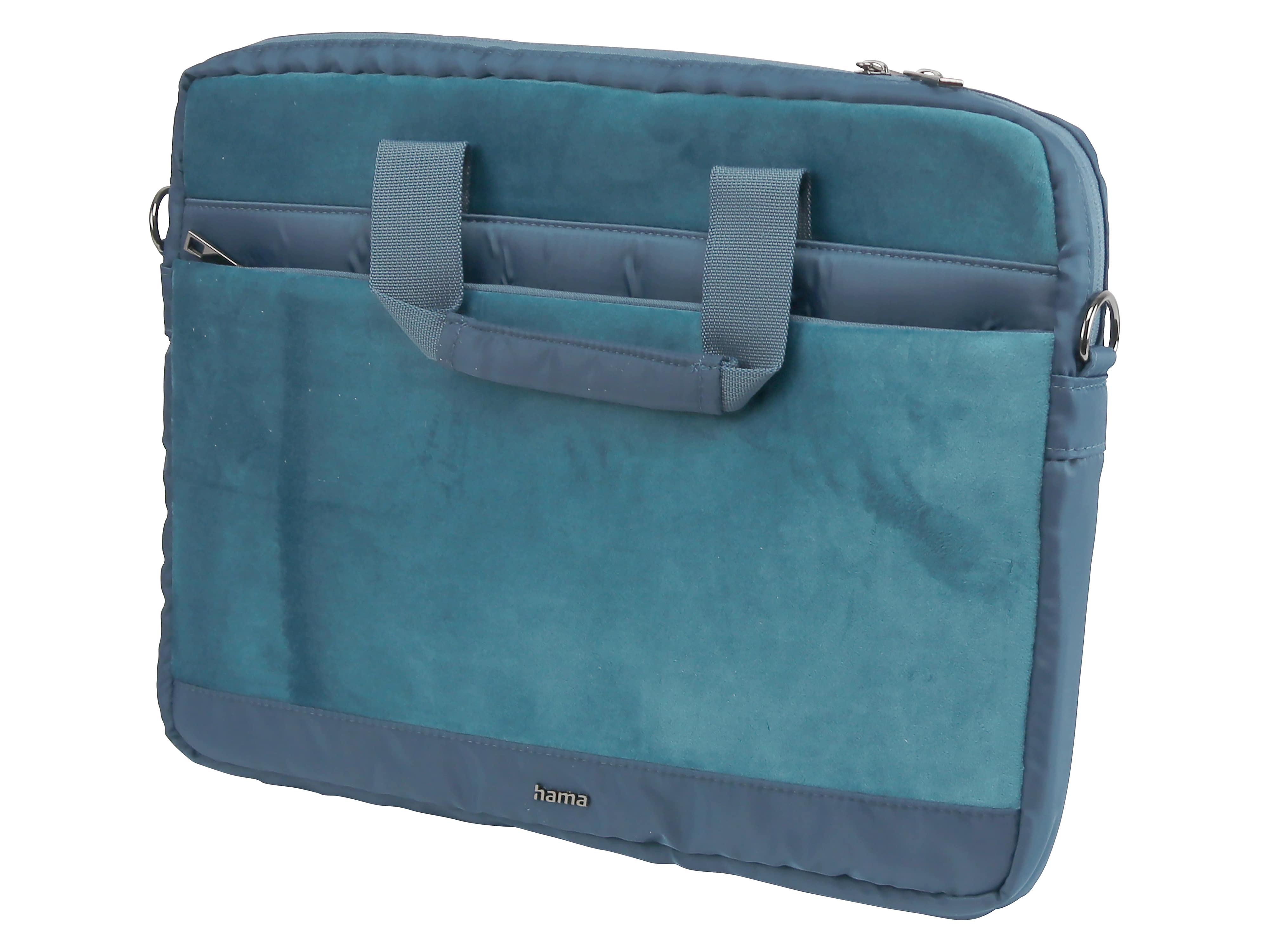 HAMA Laptoptasche Velvet 41,1 cm (16.2"), Toploader, Petrol