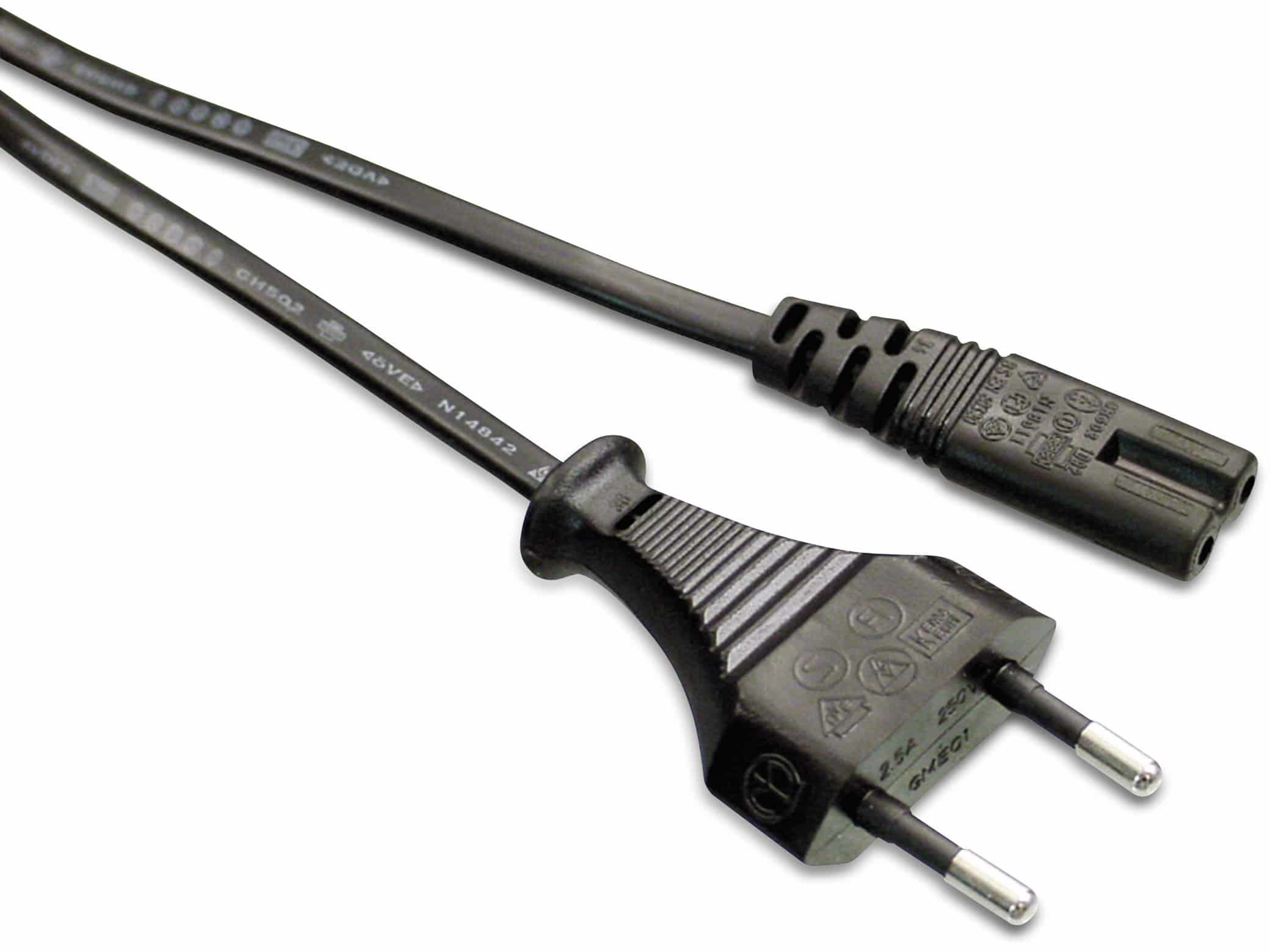 S-IMPULS Euro-Netzkabel mit Doppelnutkupplung, 1,5 m S-IMPULS Euro-Netzkabel mit Doppelnutkupplung, 1,5 m
