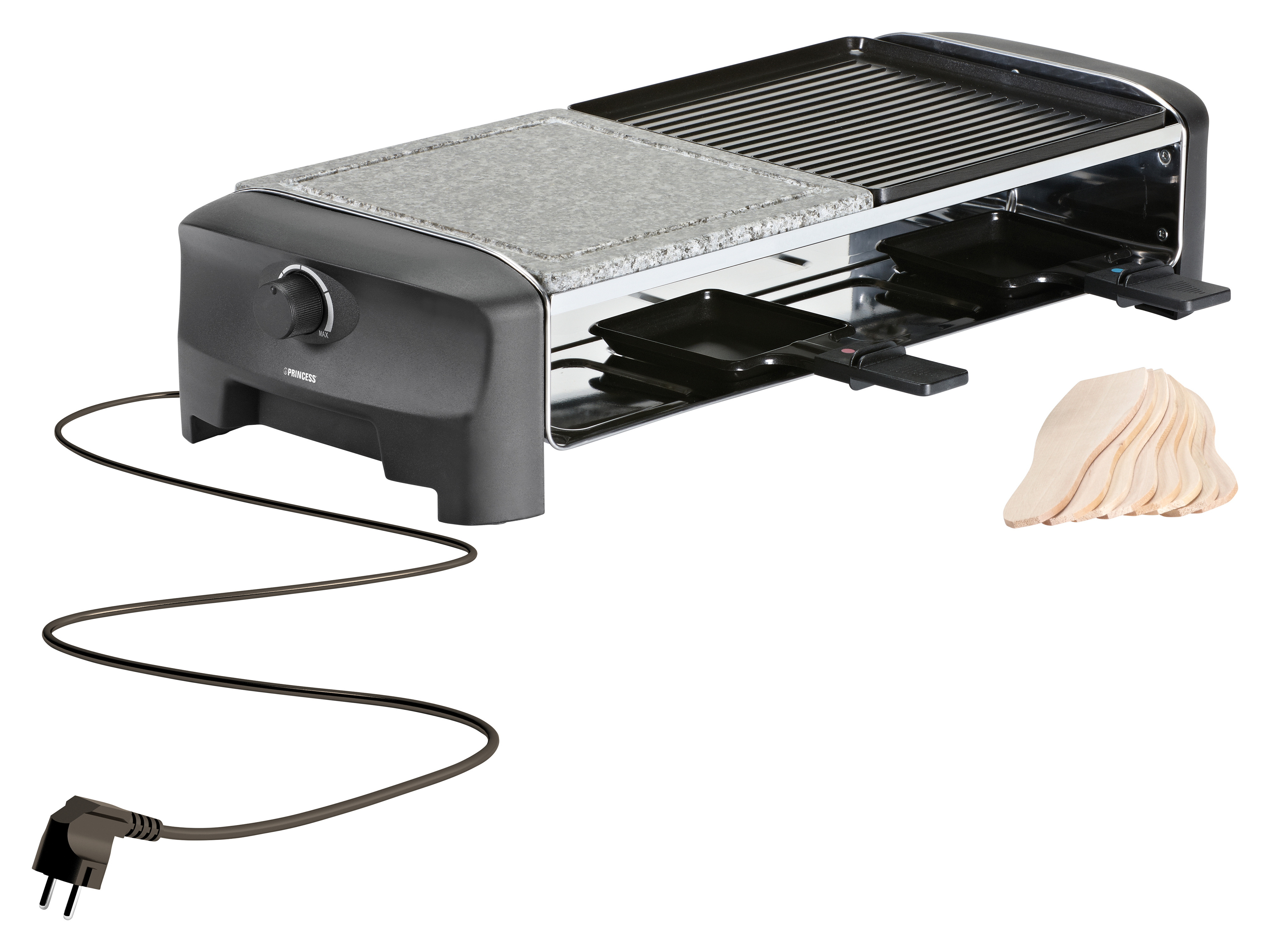 PRINCESS Raclette Grill 162820, Stone & Grill, 8 Personen, 1300 W PRINCESS Raclette Grill 162820, Stone & Grill, 8 Personen, 1300 W