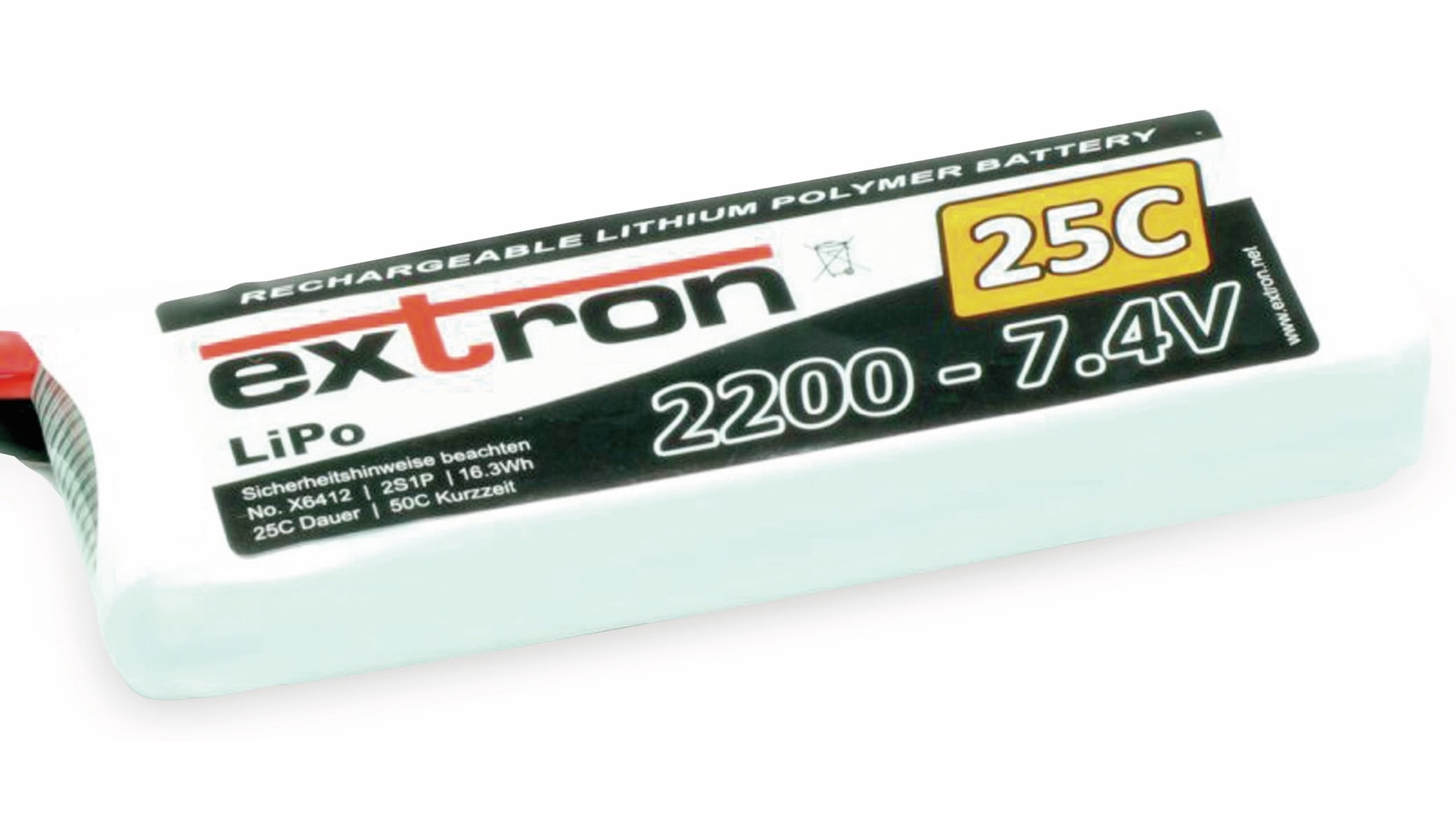 EXTRON LiPo-Akku X2, 7,4V-/2200mAh EXTRON LiPo-Akku X2, 7,4V-/2200mAh
