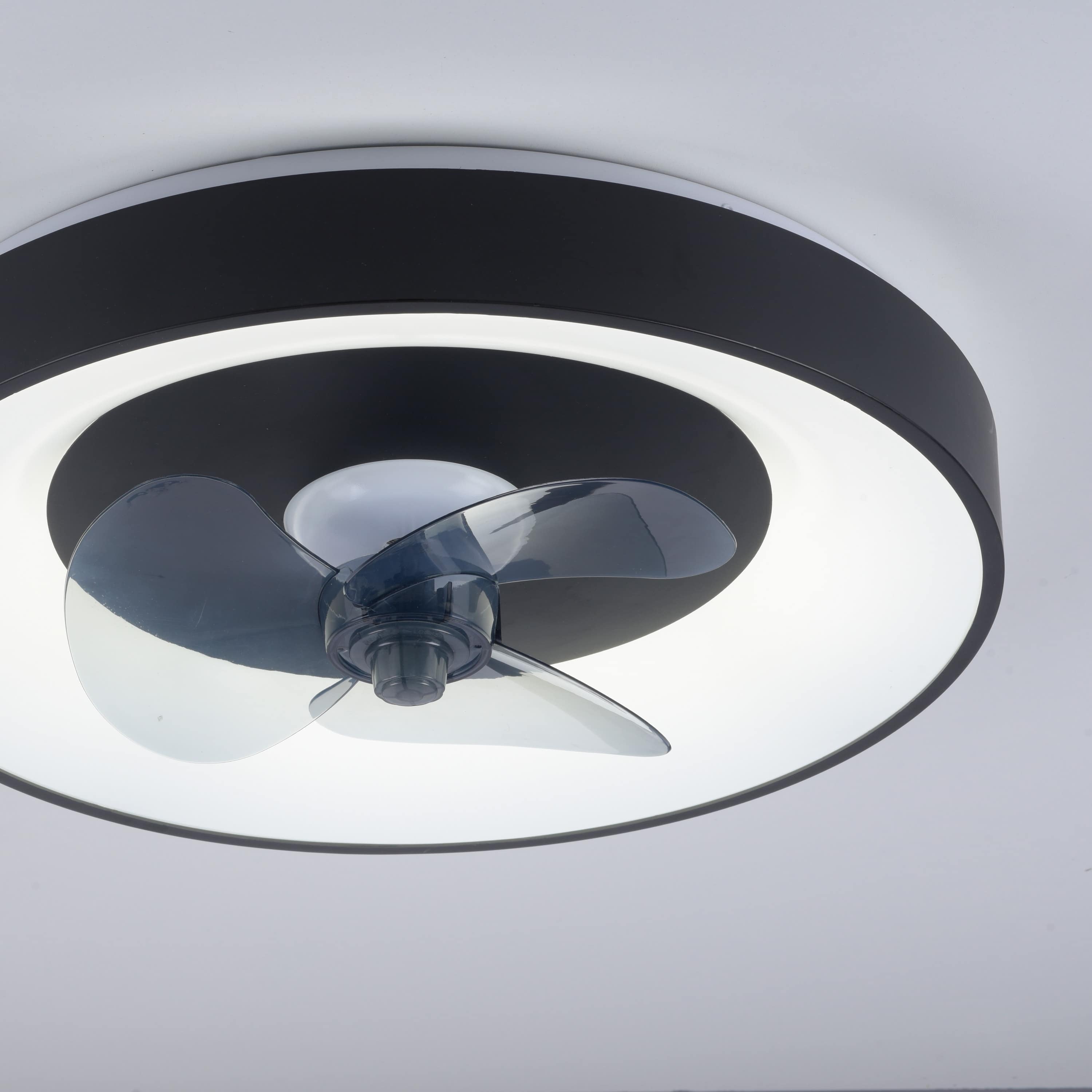 JUST LIGHT LED-Deckenleuchte Venika, mit Ventilator, 36 W, 4250lm, CCT, Ø 48,6 cm