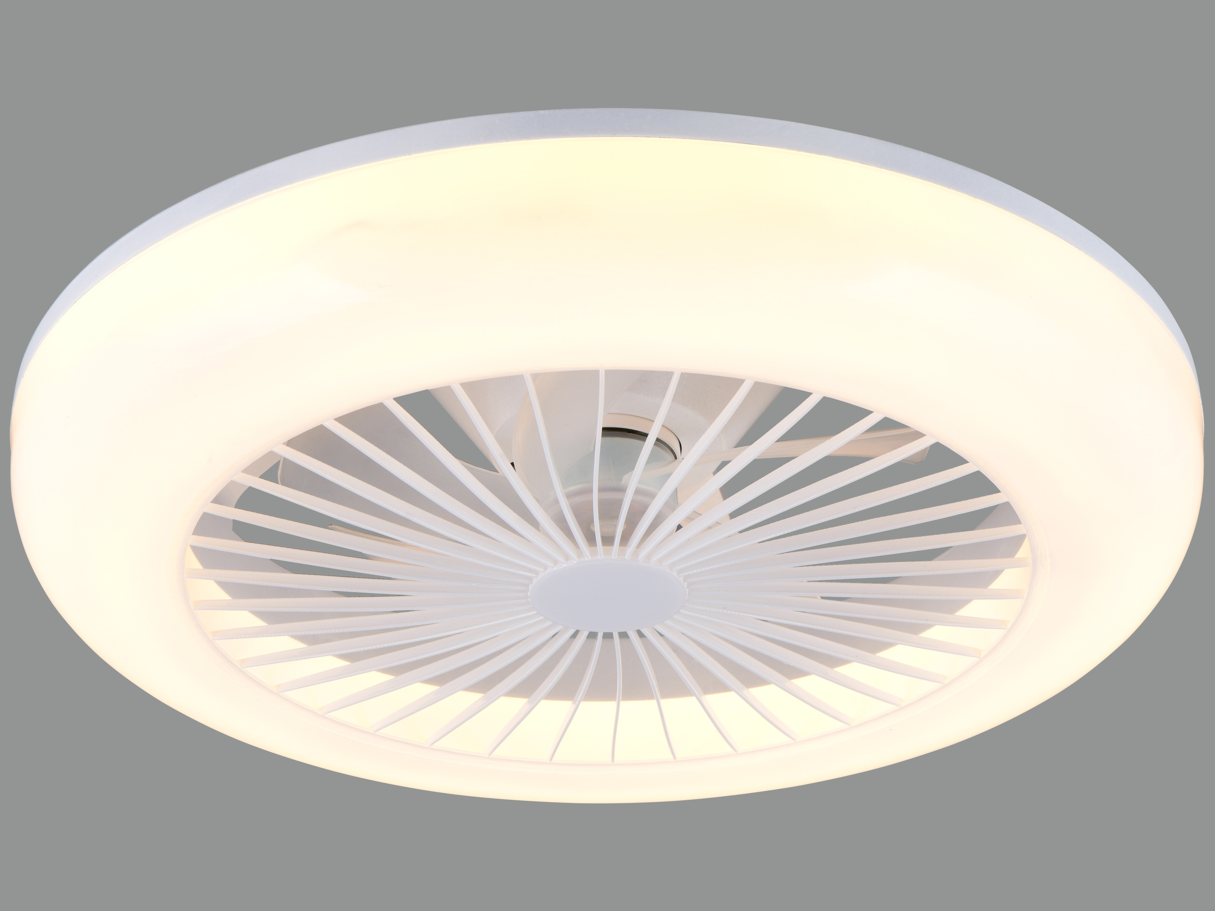 REALITY LED-Deckenleuchte mit Ventilator Mora R64032101, 23W, 2700... 6000K, 1800lm, CCT, IP20, weiß REALITY LED-Deckenleuchte mit Ventilator Mora R64032101, 23W, 2700... 6000K, 1800lm, CCT, IP20, weiß