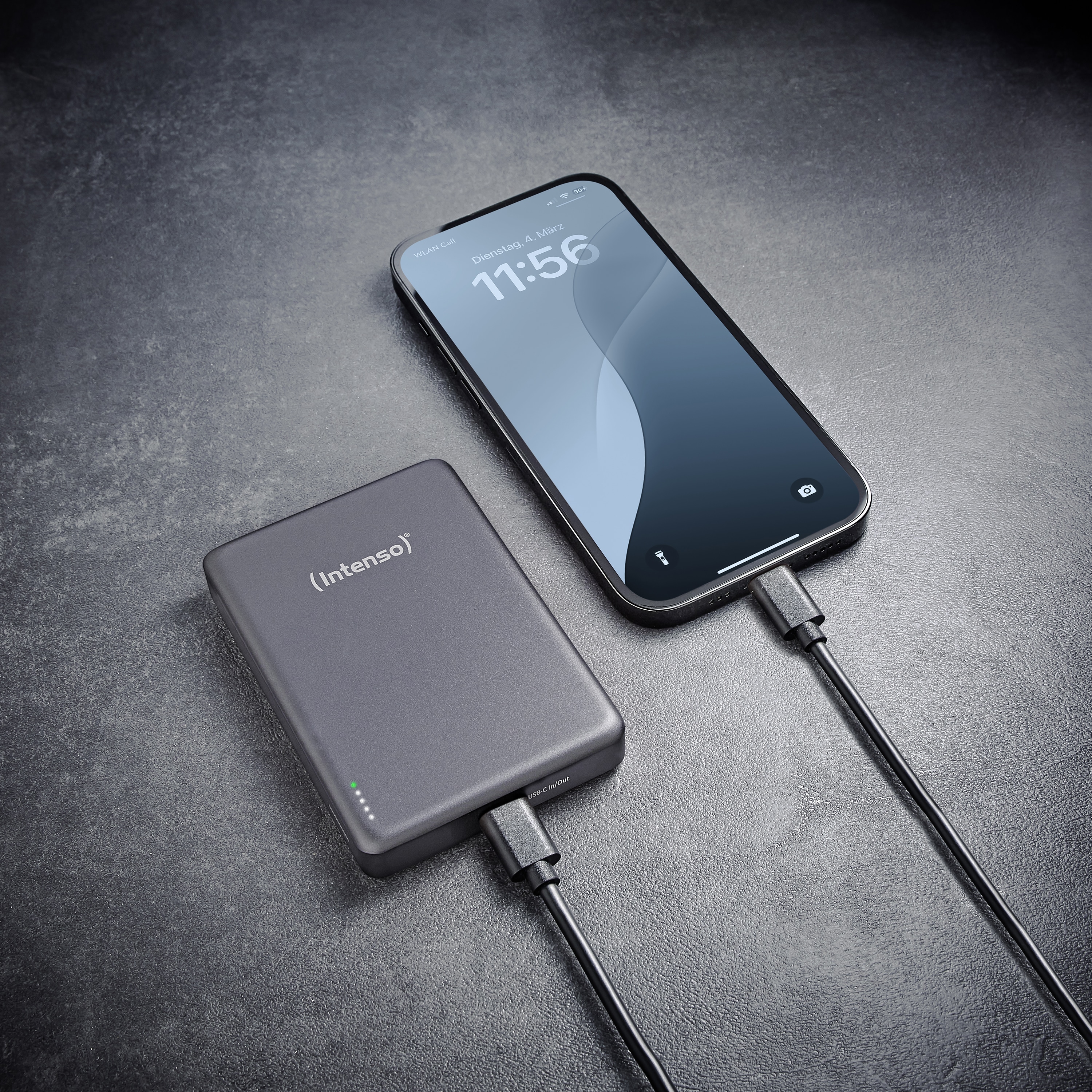 INTENSO Powerbank Magnetic Wireless, MW 10000, grau INTENSO Powerbank Magnetic Wireless, MW 10000, grau
