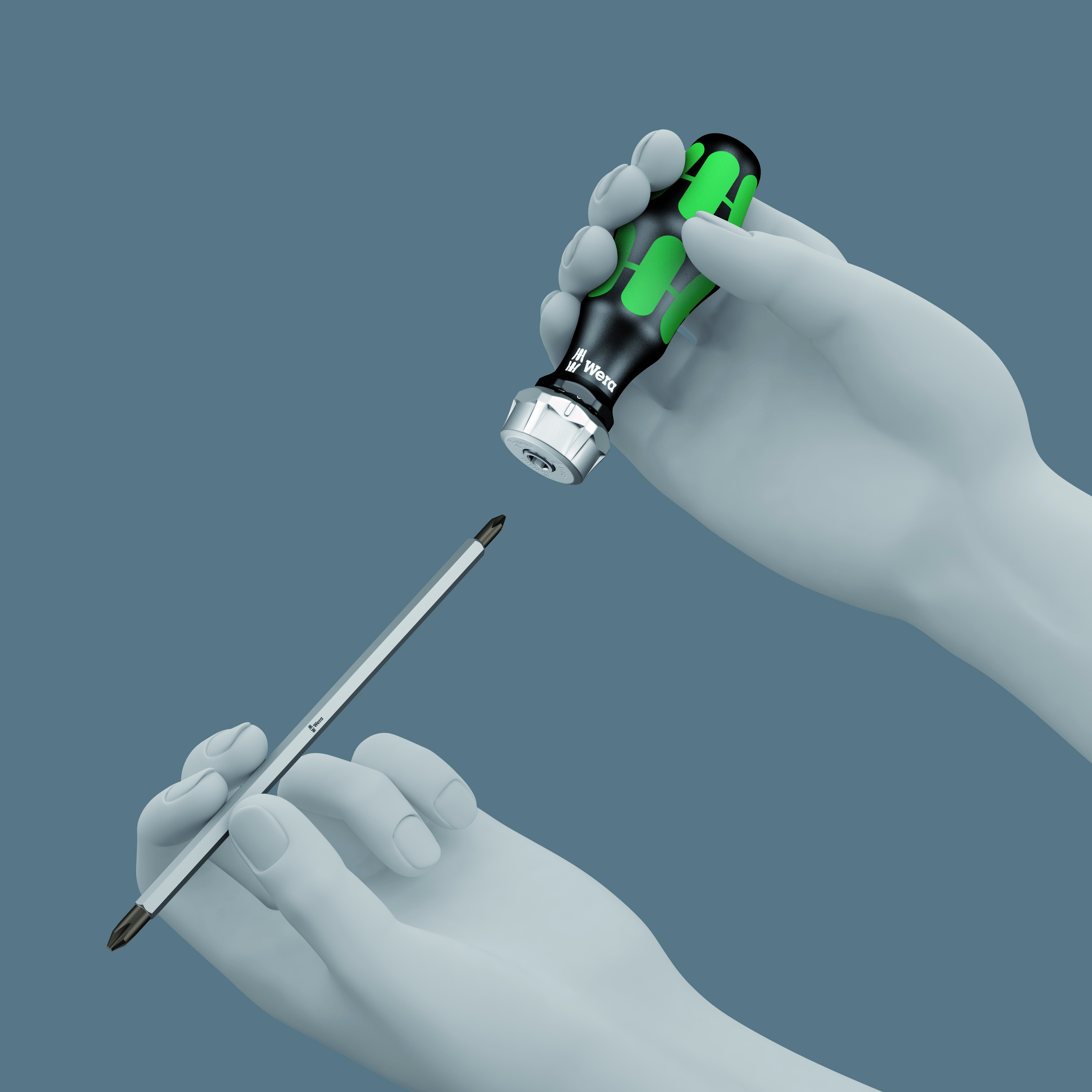 WERA Schraubendreher-Set Kraftform Kompakt Vario RA, 05073665001, 7-teilig WERA Schraubendreher-Set Kraftform Kompakt Vario RA, 05073665001, 7-teilig
