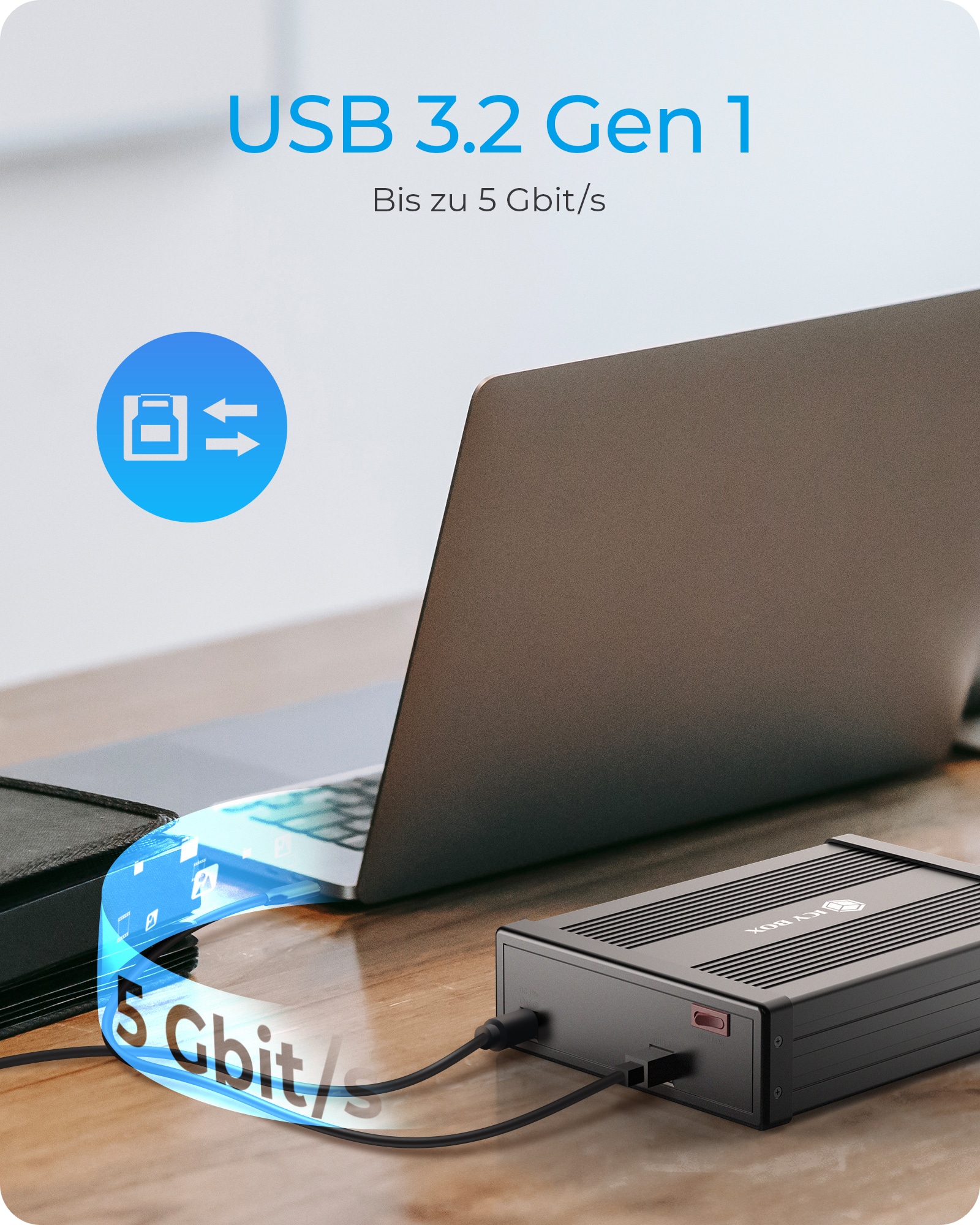 ICY BOX Festplattengehäuse IB-525-U3 5,25" (13,3cm)