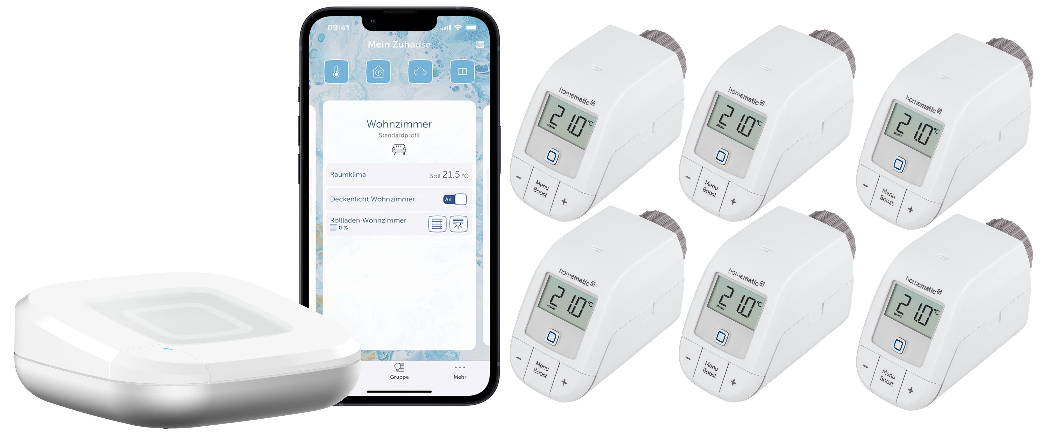 HOMEMATIC IP Starterset Heizen für 6 Heizkörper HOMEMATIC IP Starterset Heizen für 6 Heizkörper