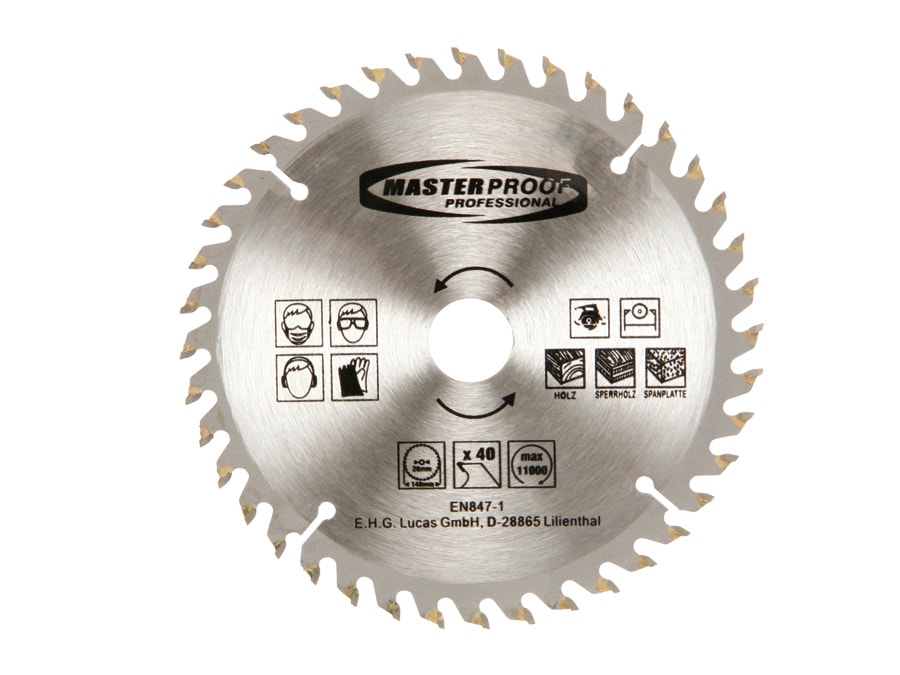 MASTERPROOF Hartmetall-Kreissägeblatt, 140x20, 40 Zähne MASTERPROOF Hartmetall-Kreissägeblatt, 140x20, 40 Zähne