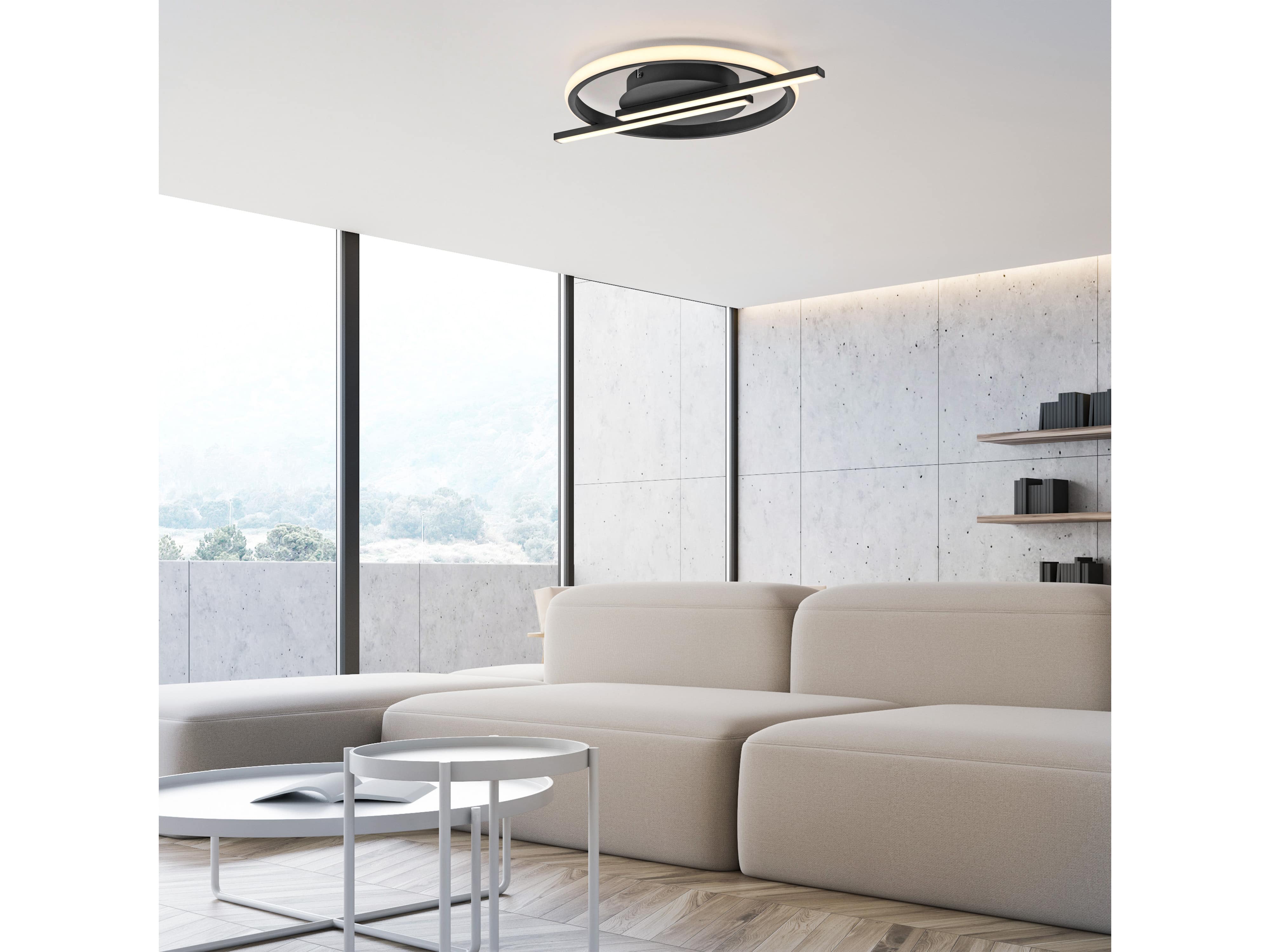 JUST LIGHT LED-Deckenleuchte 14130-18 schwarz, 17,5 W, 2100 lm, 3000 K, Dimmbar JUST LIGHT LED-Deckenleuchte 14130-18 schwarz, 17,5 W, 2100 lm, 3000 K, Dimmbar