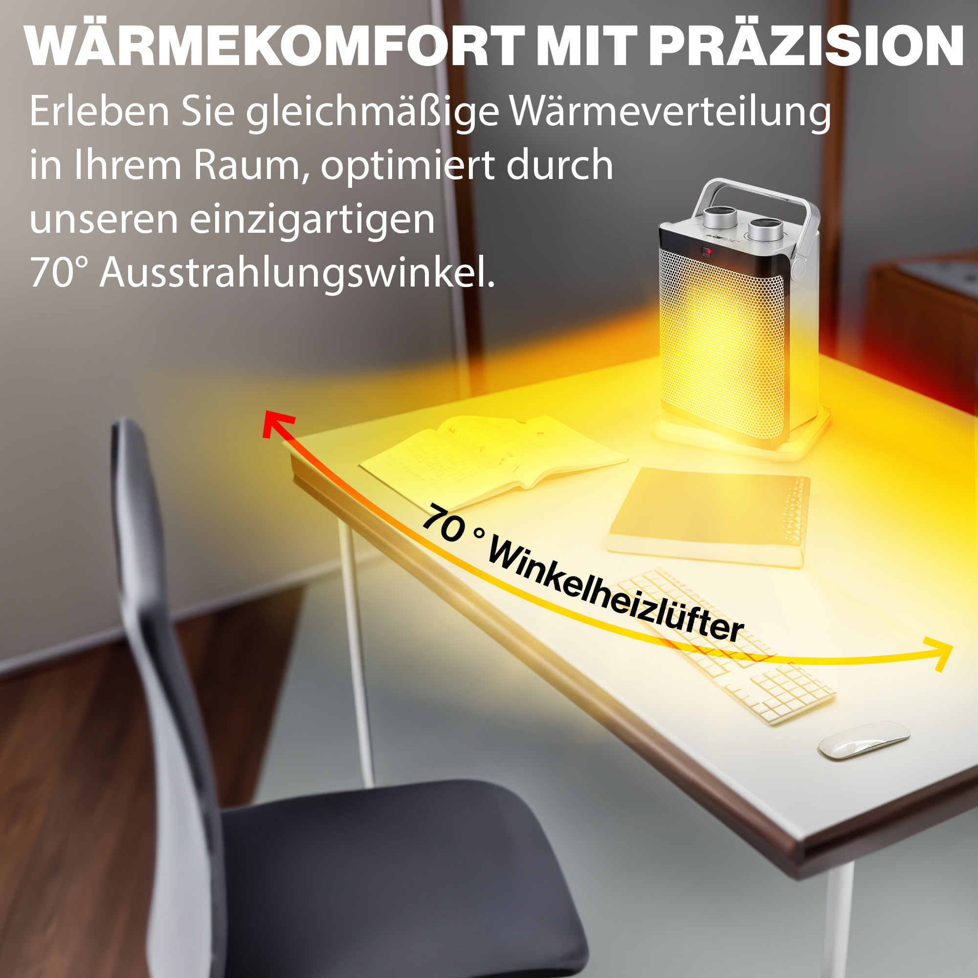 CLATRONIC Keramik-Heizlüfter HL3631, PTC-Keramik-Heizelement, 1000/1500 Watt CLATRONIC Keramik-Heizlüfter HL3631, PTC-Keramik-Heizelement, 1000/1500 Watt