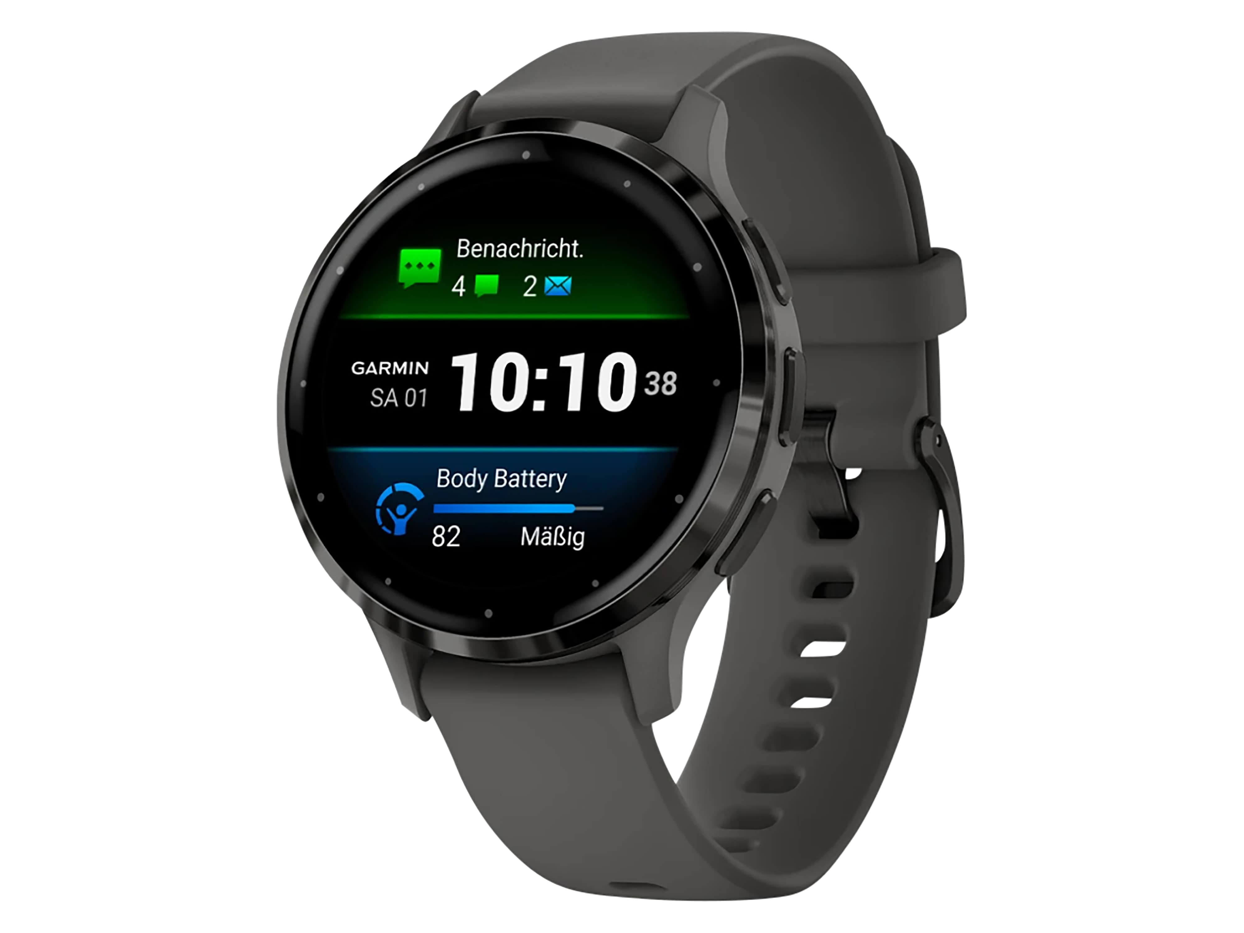 GARMIN Smartwatch Venu 3S kieselgrau/schiefergrau Silikon GARMIN Smartwatch Venu 3S kieselgrau/schiefergrau Silikon