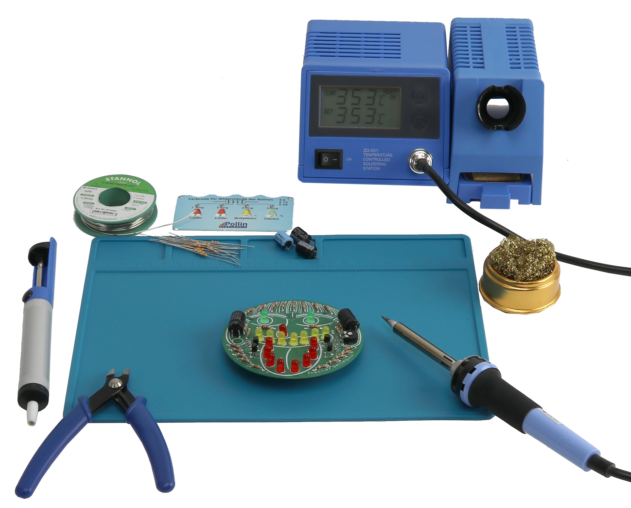 DAYTOOLS Silikon-Lötmatte S-110, 28x20 cm, blau DAYTOOLS Silikon-Lötmatte S-110, 28x20 cm, blau