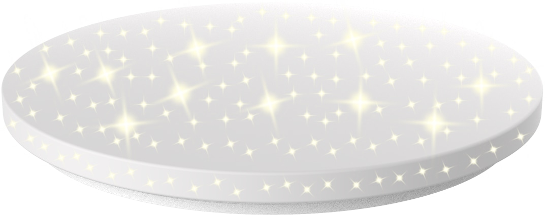 BLULAXA LED Wand-Deckenleuchte Promina-S, Sternenhimmel, 12 W,4000 K, 1200 lm, IP20, neutralweiß BLULAXA LED Wand-Deckenleuchte Promina-S, Sternenhimmel, 12 W,4000 K, 1200 lm, IP20, neutralweiß