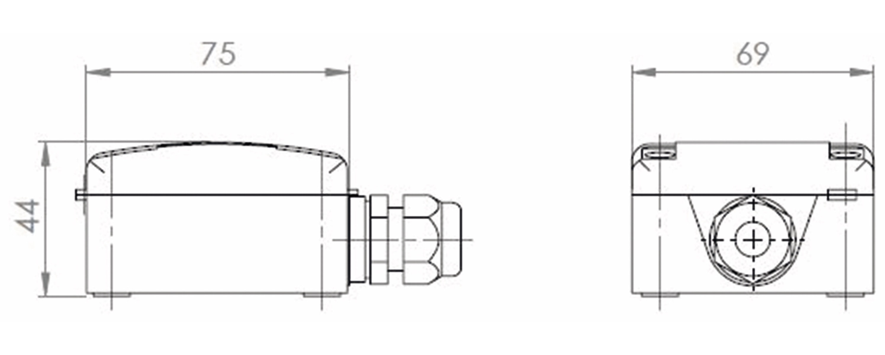 Außentemperaturfühler mit Sensor NTC 10 kΩ Außentemperaturfühler mit Sensor NTC 10 kΩ