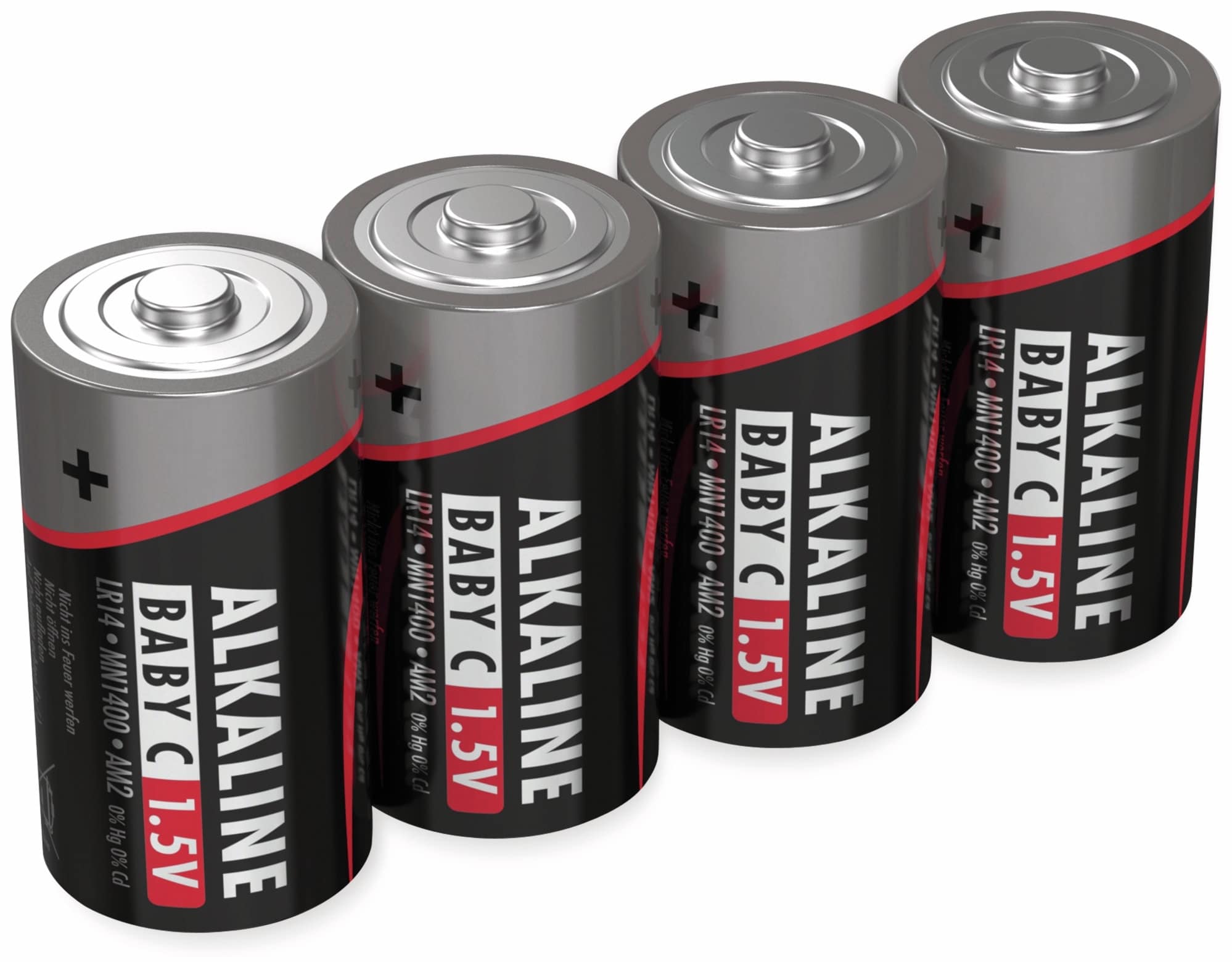 ANSMANN Baby-Batterie, Alkaline, C / LR14, 1,5 V-, 4 Stück ANSMANN Baby-Batterie, Alkaline, C / LR14, 1,5 V-, 4 Stück