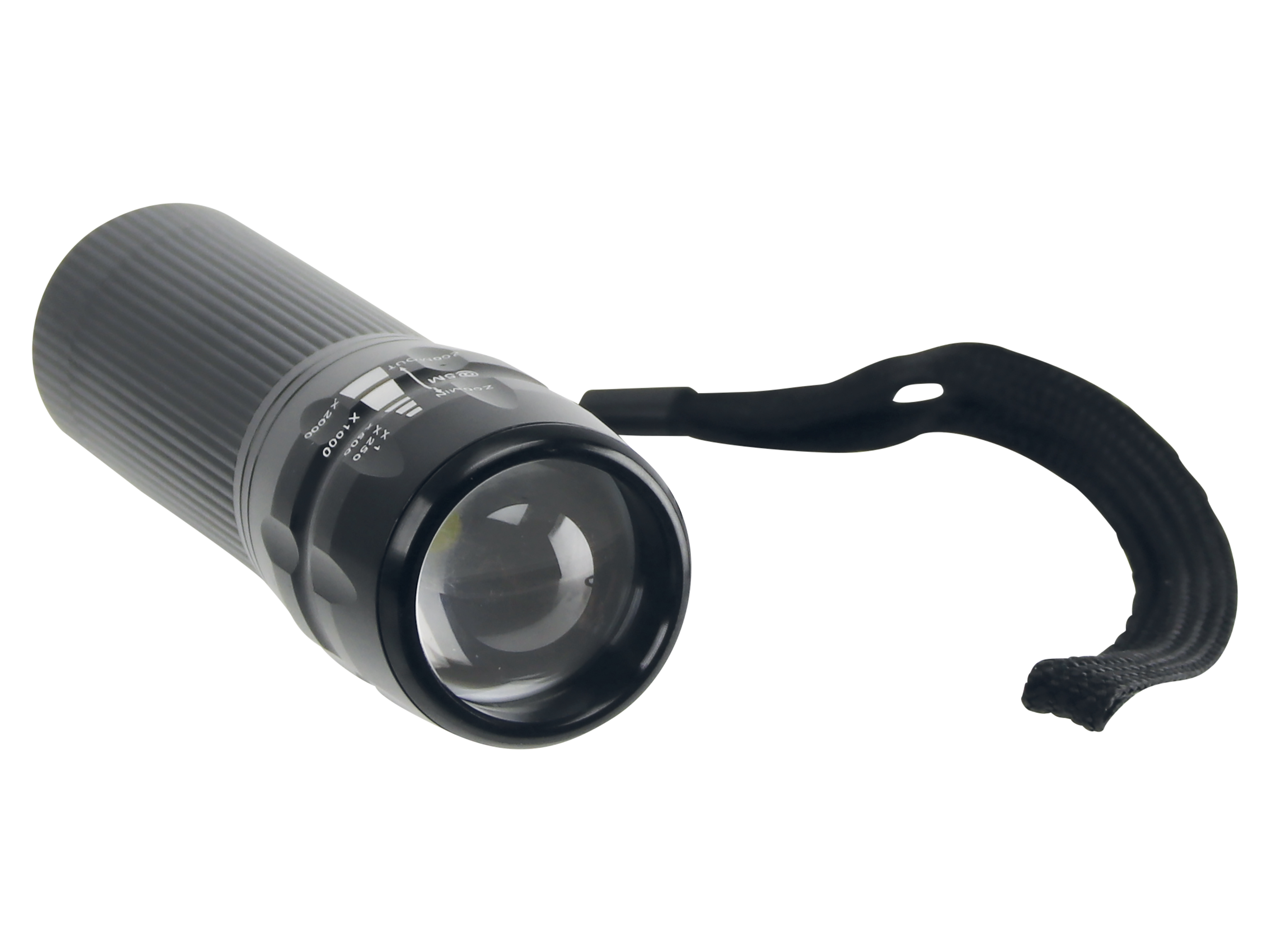 LED-Taschenlampe, Alu, 5 W OSRAM LED, schwarz, 4xMicro LED-Taschenlampe, Alu, 5 W OSRAM LED, schwarz, 4xMicro
