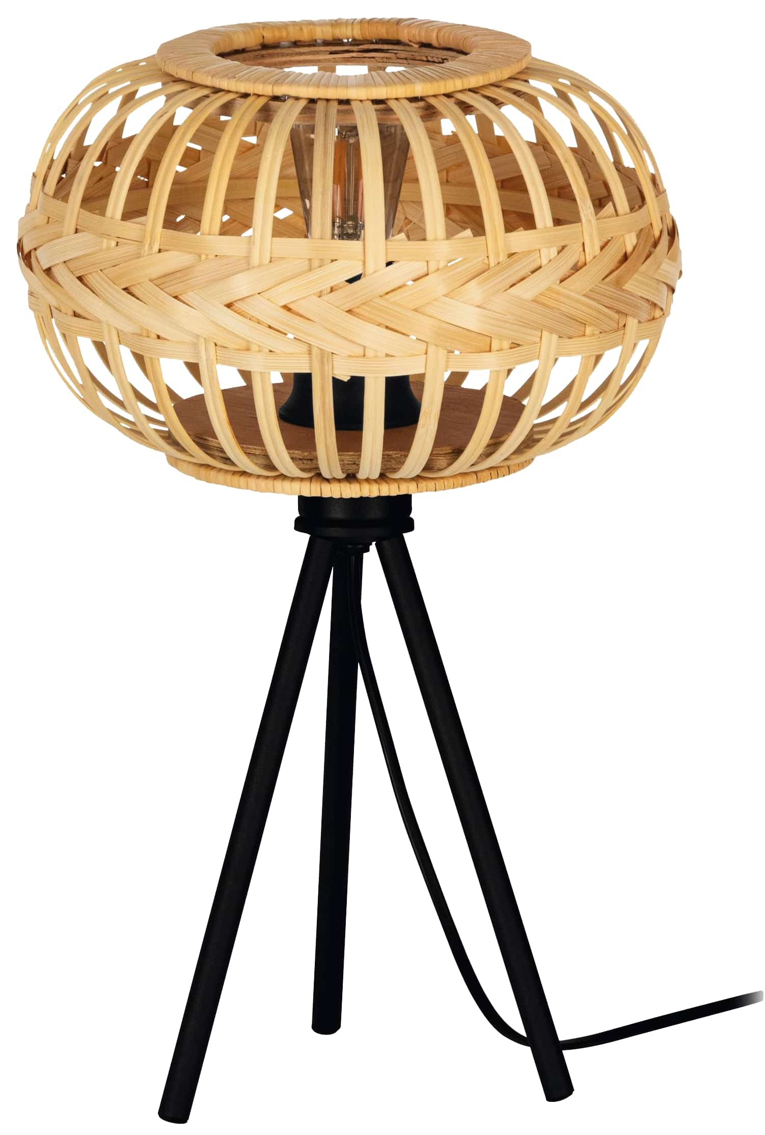 EGLO Tischleuchte 43865 Holz natur, für E27, max. 40 W EGLO Tischleuchte 43865 Holz natur, für E27, max. 40 W