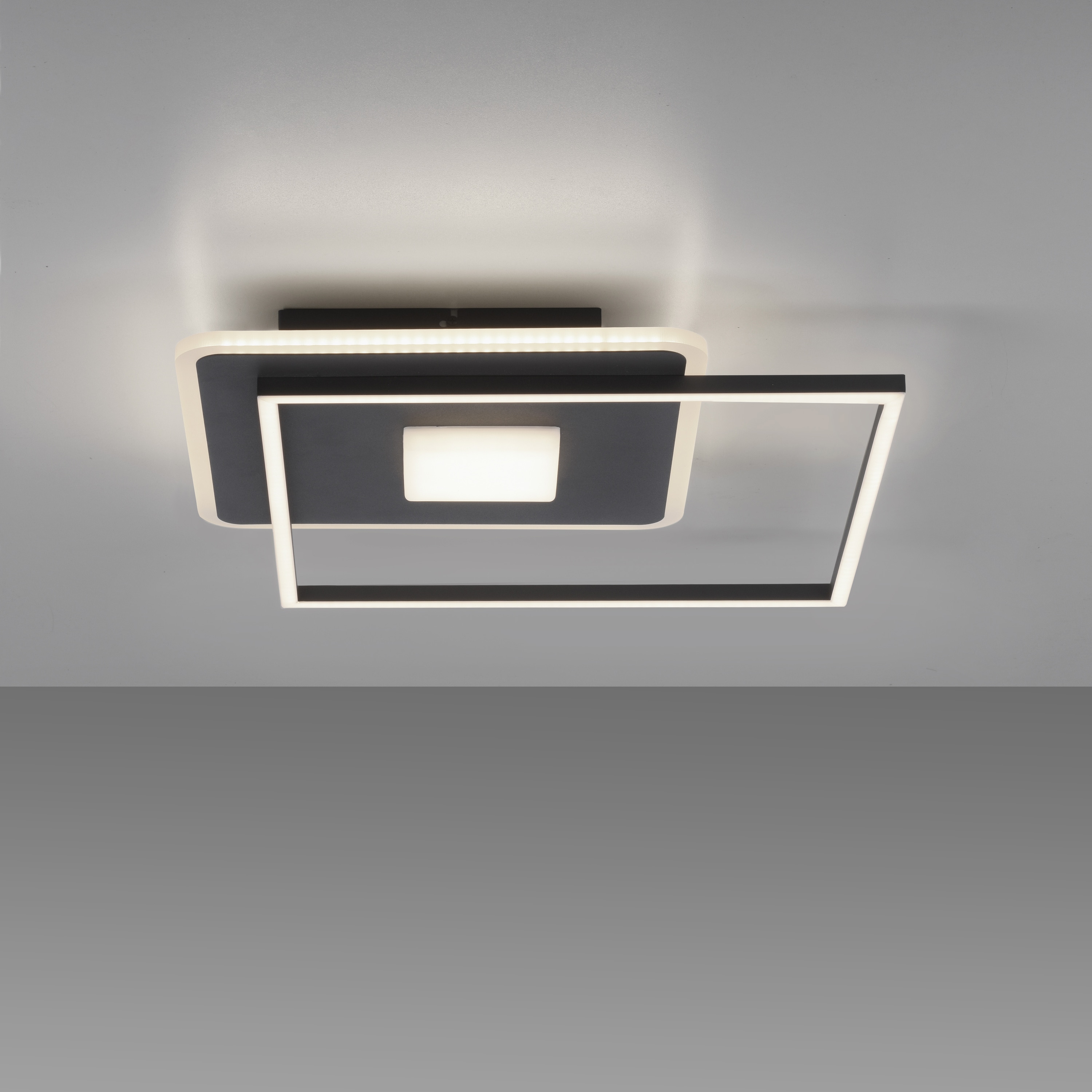 JUST LIGHT LED-Deckenleuchte 15045-18 schwarz, 26 W, 3600 lm, 3000 K, 3-Stufen-Schalter JUST LIGHT LED-Deckenleuchte 15045-18 schwarz, 26 W, 3600 lm, 3000 K, 3-Stufen-Schalter