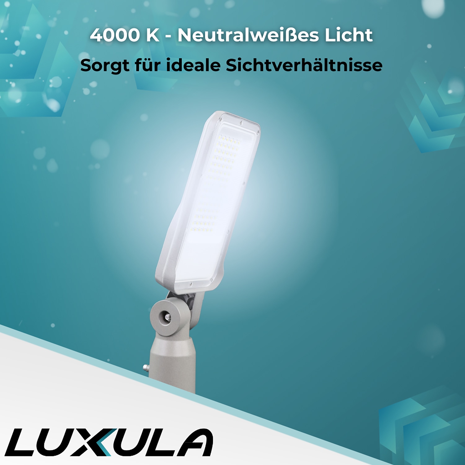 LUXULA LED-Straßenleuchte LX800101, 100W, 12000lm, 4000K, neutralweiß, IP65 LUXULA LED-Straßenleuchte LX800101, 100W, 12000lm, 4000K, neutralweiß, IP65