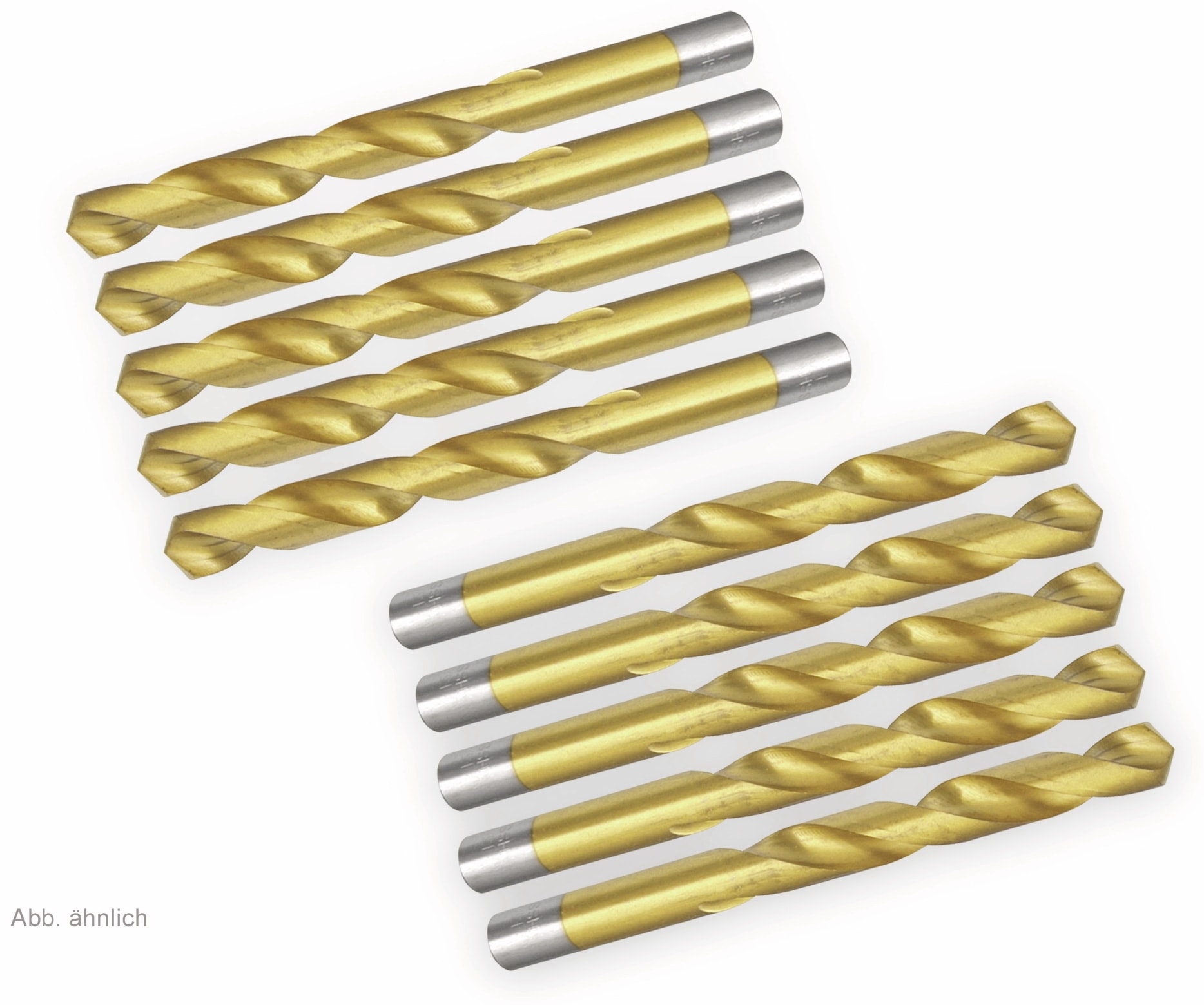 DAYTOOLS HSS-Spiralbohrer, titaniumbeschichtet, Ø 0,50 mm, 10 Stück HSS-Spiralbohrer, titaniumbeschichtet, Ø 0,50 mm, 10 Stück