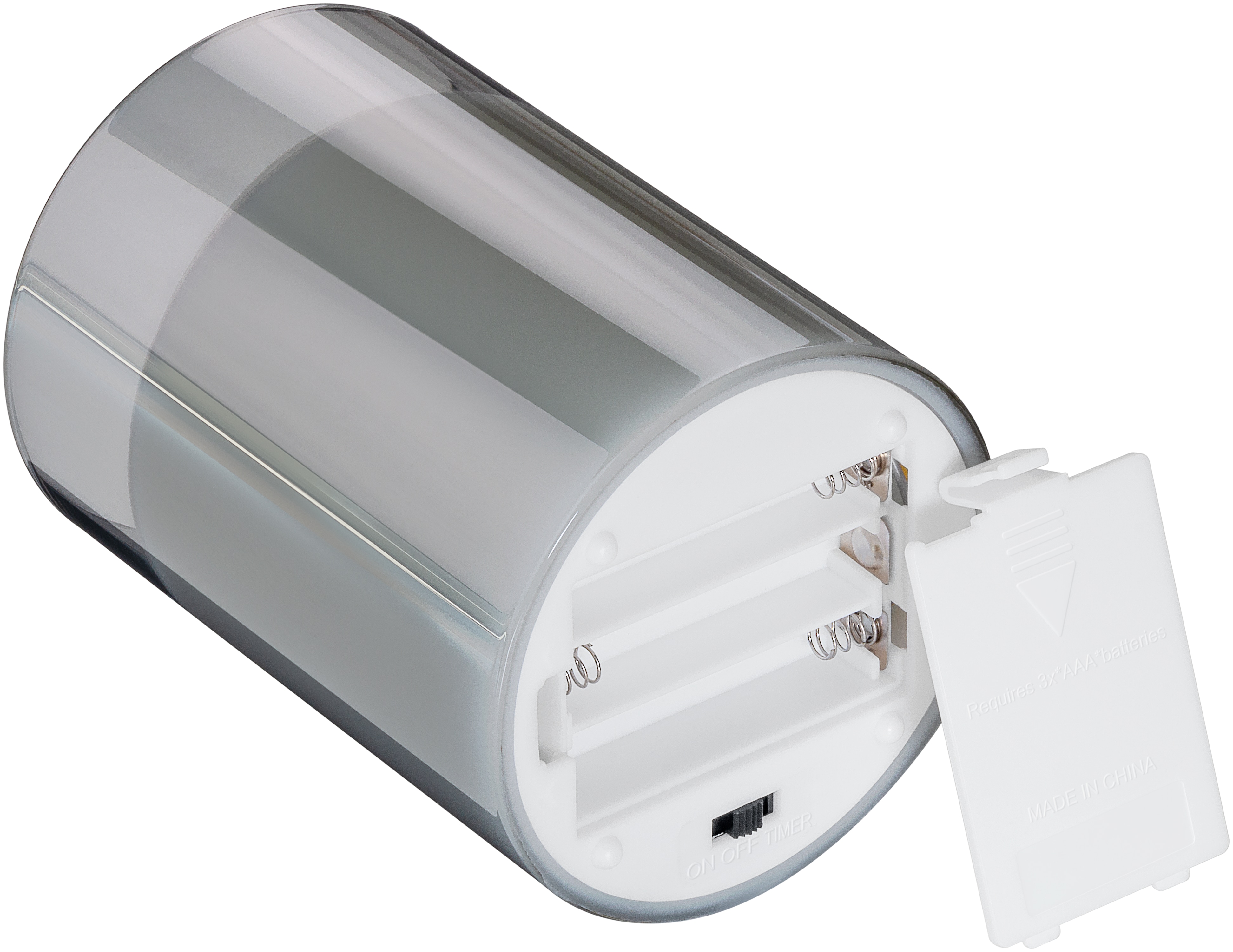 GOOBAY LED-Echtwachskerze, Glas, Timerfunktion, 3 Stück, warmweiß, grau GOOBAY LED-Echtwachskerze, Glas, Timerfunktion, 3 Stück, warmweiß, gold
