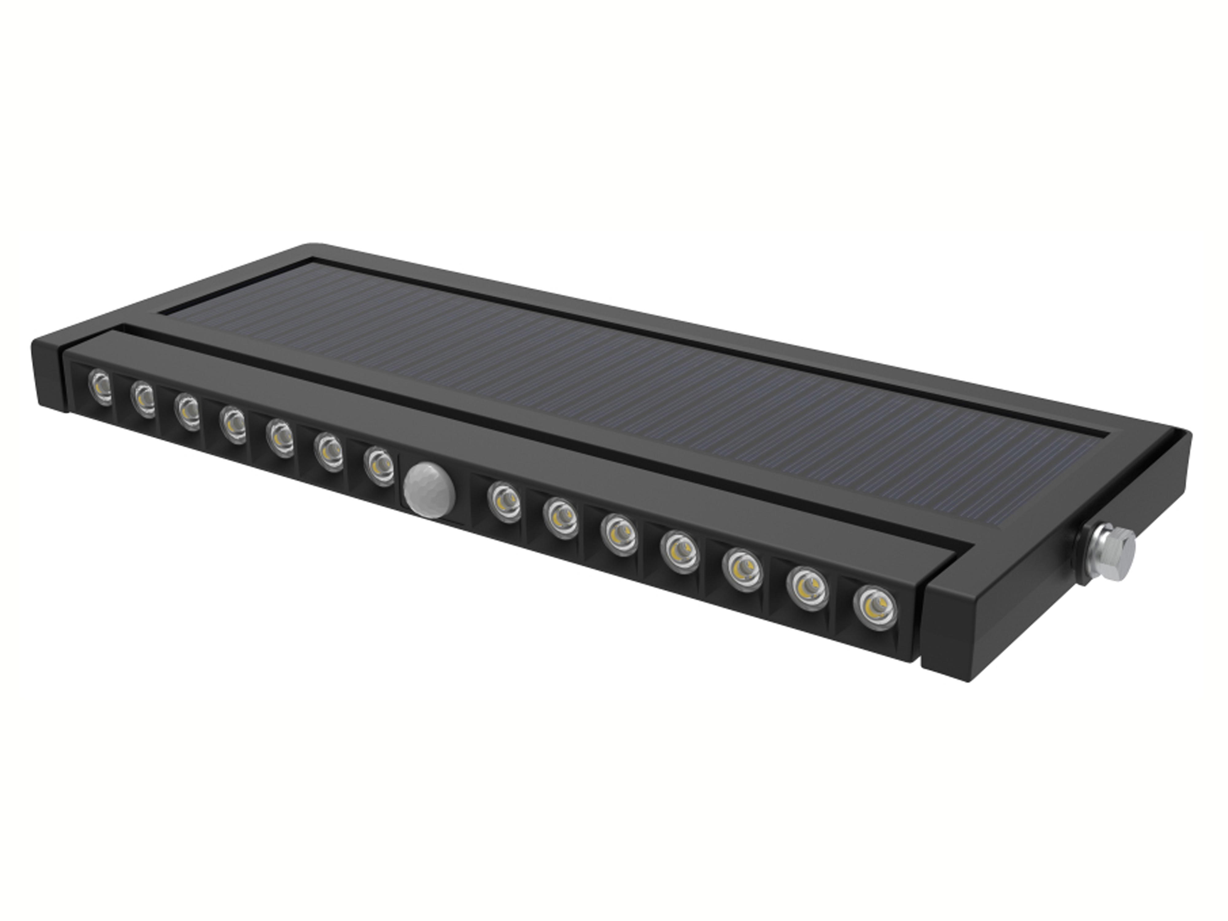 LUXULA Solar LED-Wandleuchte, 10 W, 1000 lm, PIR-Sensor, schwenkbar LUXULA Solar LED-Wandleuchte, 10 W, 1000 lm, PIR-Sensor, schwenkbar