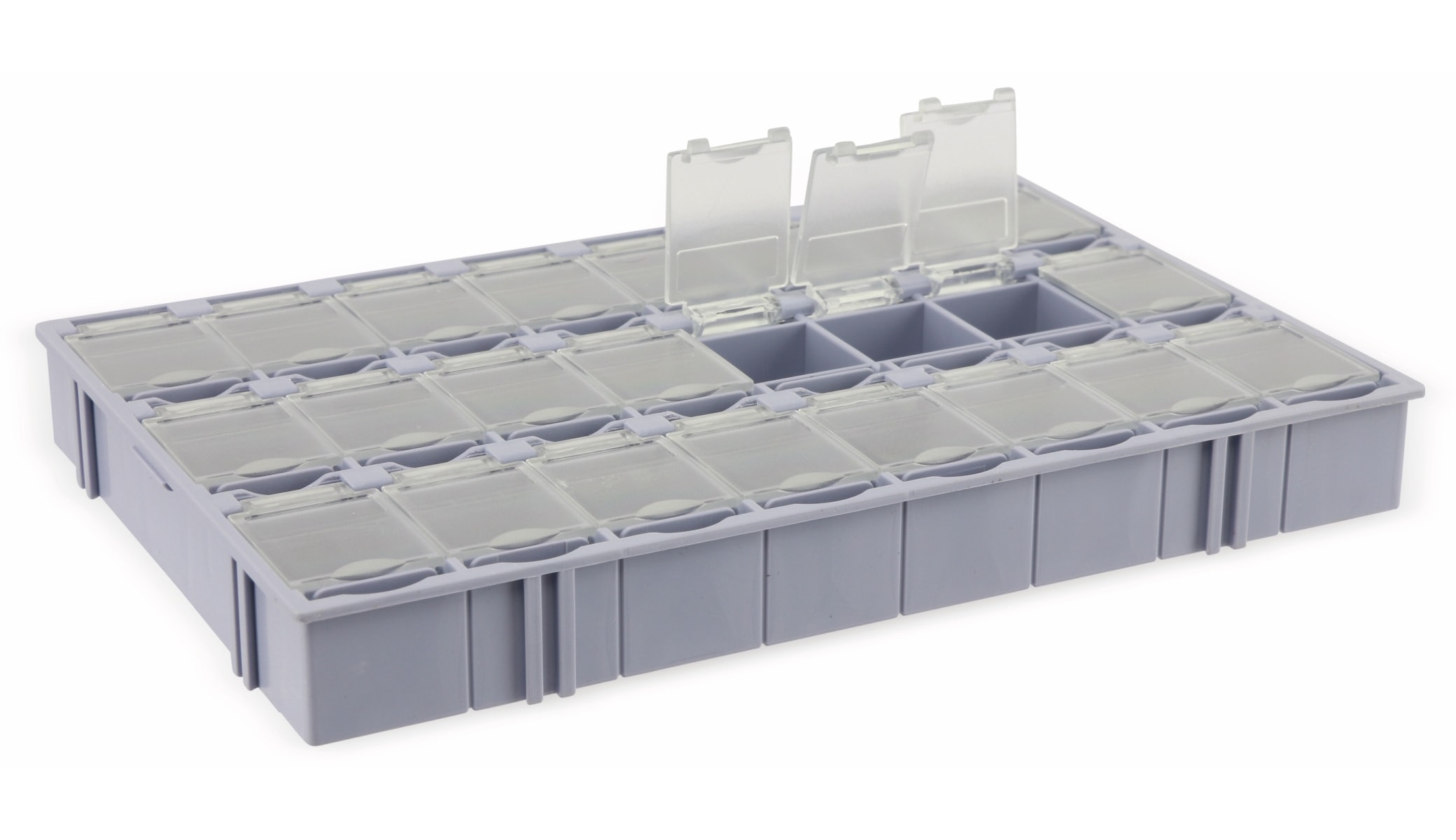 SMD-Systemcontainer T-156, 24-fach, grau SMD-Systemcontainer T-156, 24-fach, grau