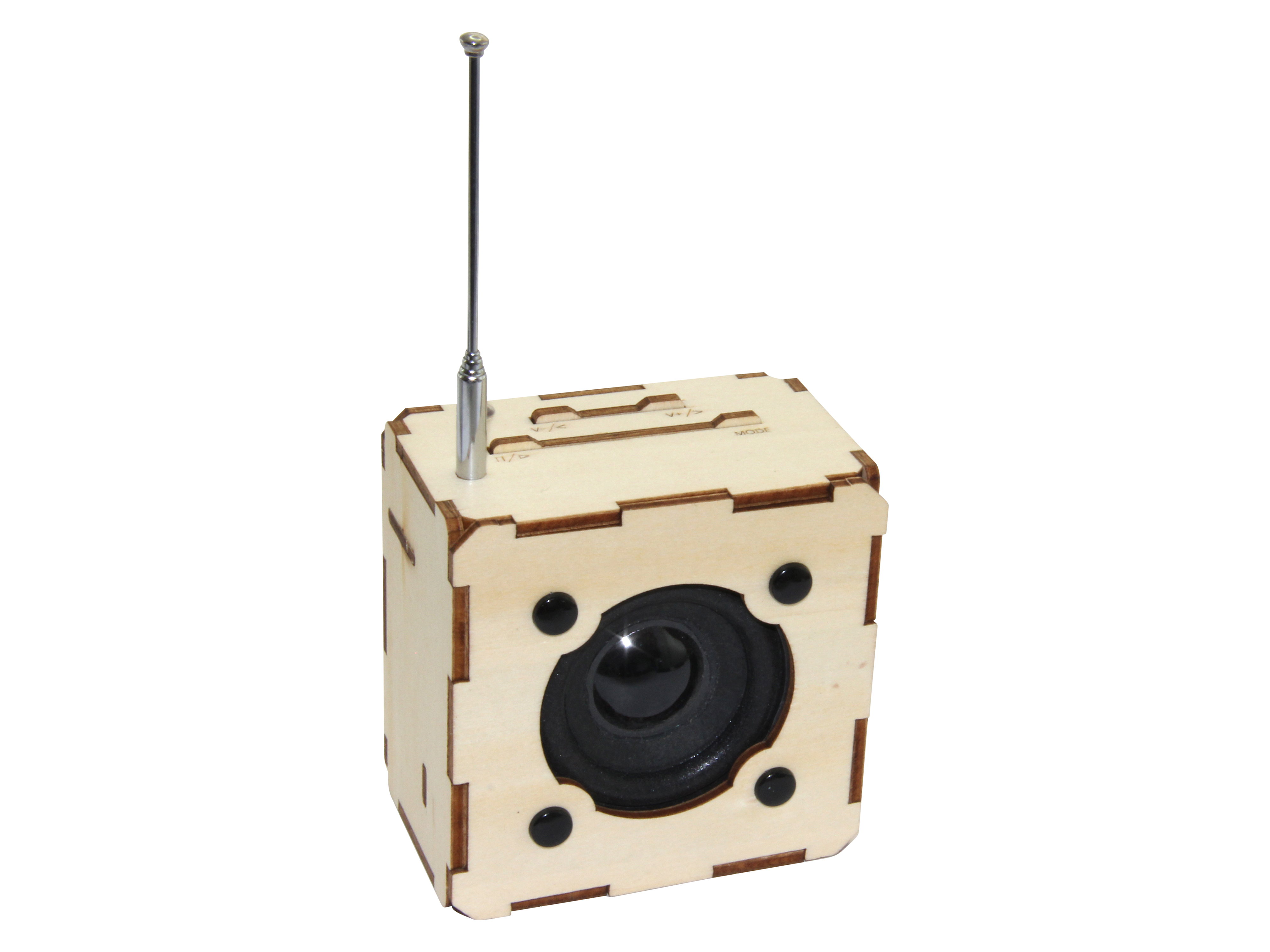 SOL-EXPERT 3D Holz Bausatz BT-Lautsprecher mit FM Radio 3D Holz Bausatz BT-Lautsprecher mit FM Radio SOL-EXPERT