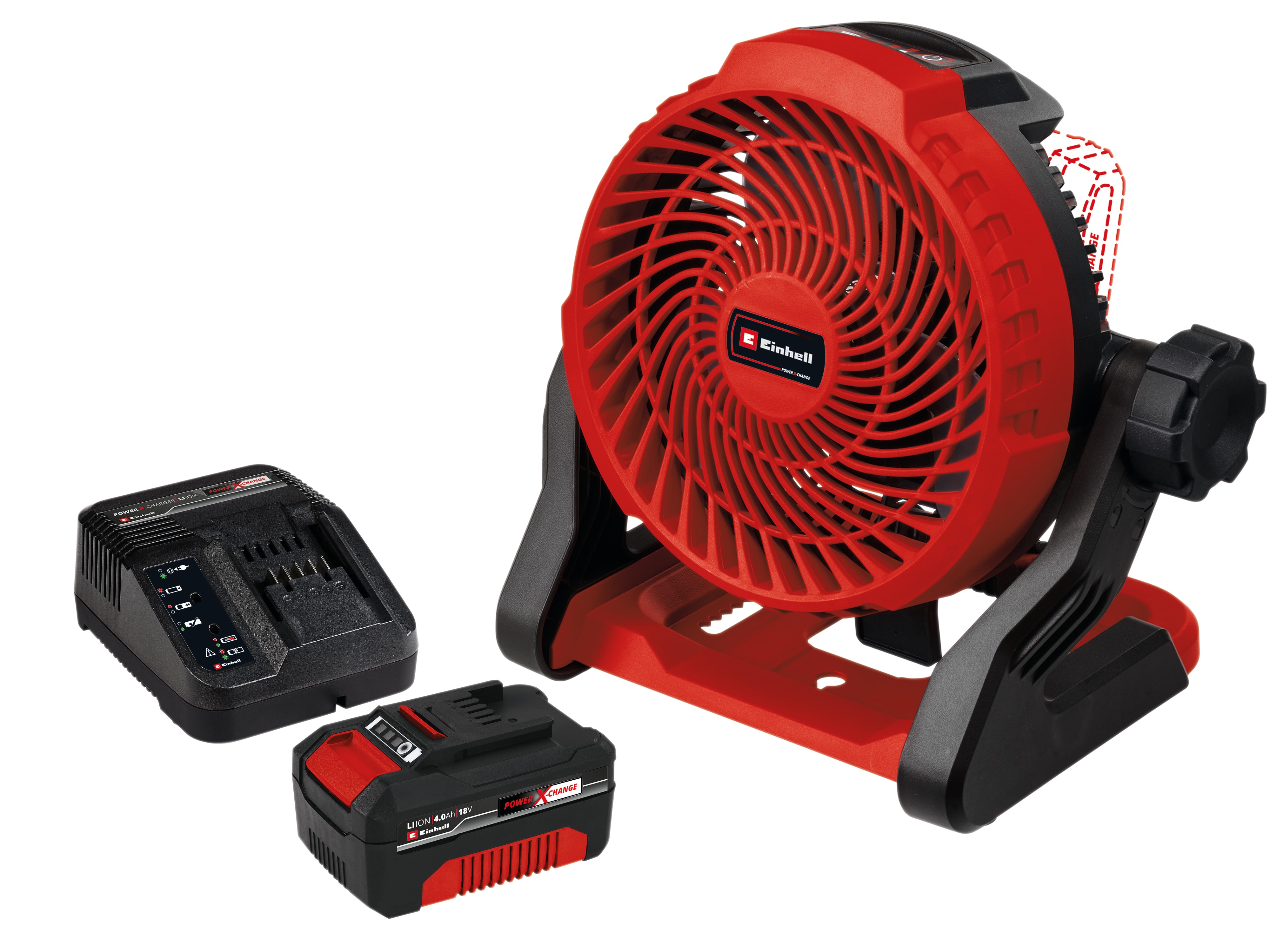 EINHELL Akku-Ventilator GE-CF 18/2200 Li, 1x Akku 4,0 Ah EINHELL Akku-Ventilator GE-CF 18/2200 Li, 1x Akku 4,0 Ah