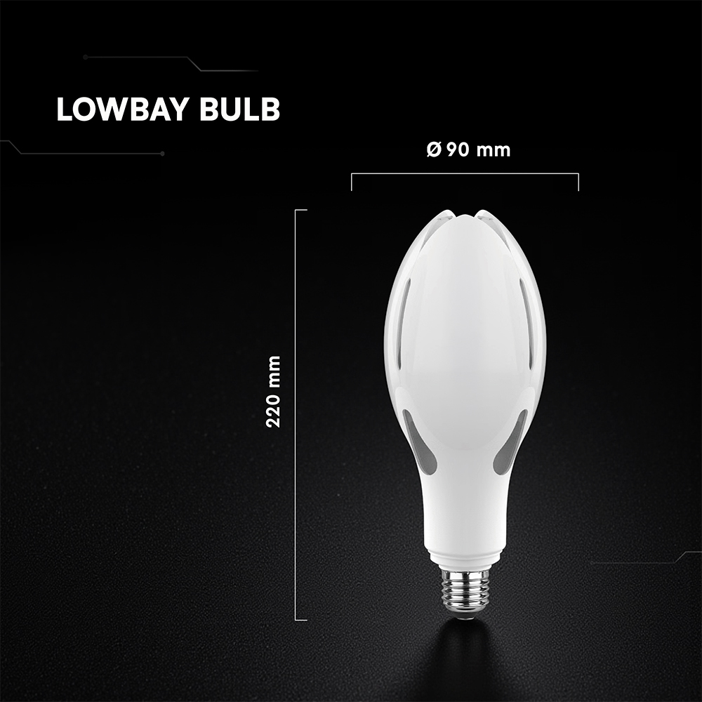 V-TAC LED-Lampe VT-21285-6, EEK: E, 36W, 4000lm, 6500k, E27, 300°,Olive