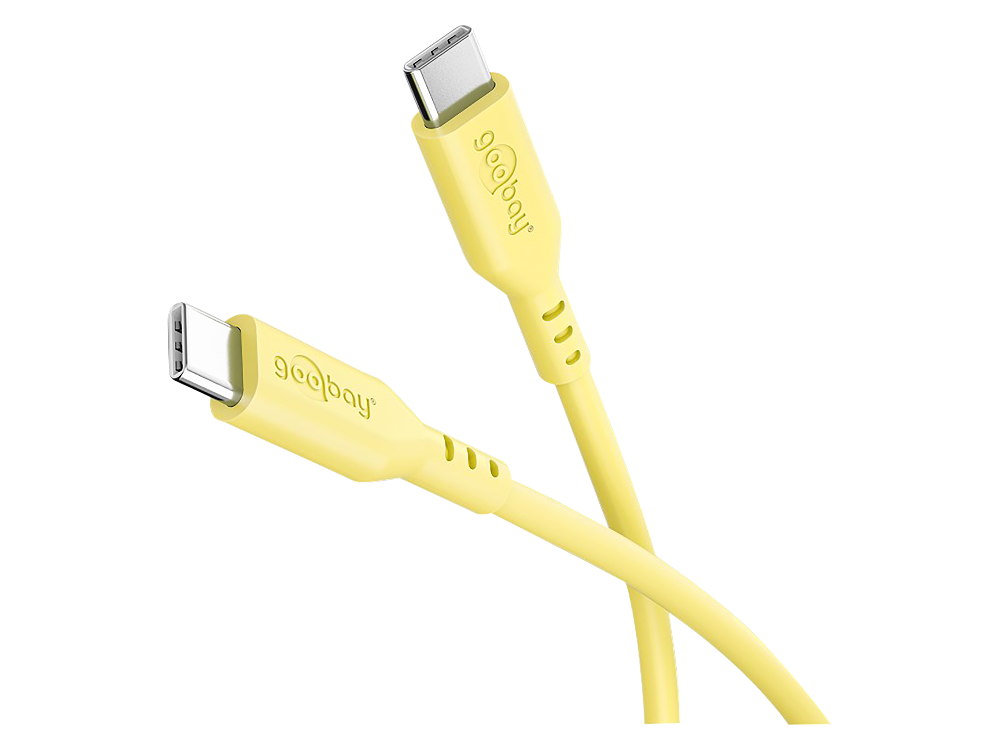 GOOBAY USB-C Kabel 77742 Silikon 1,5m gelb GOOBAY USB-C Kabel 77742 Silikon 1,5m gelb