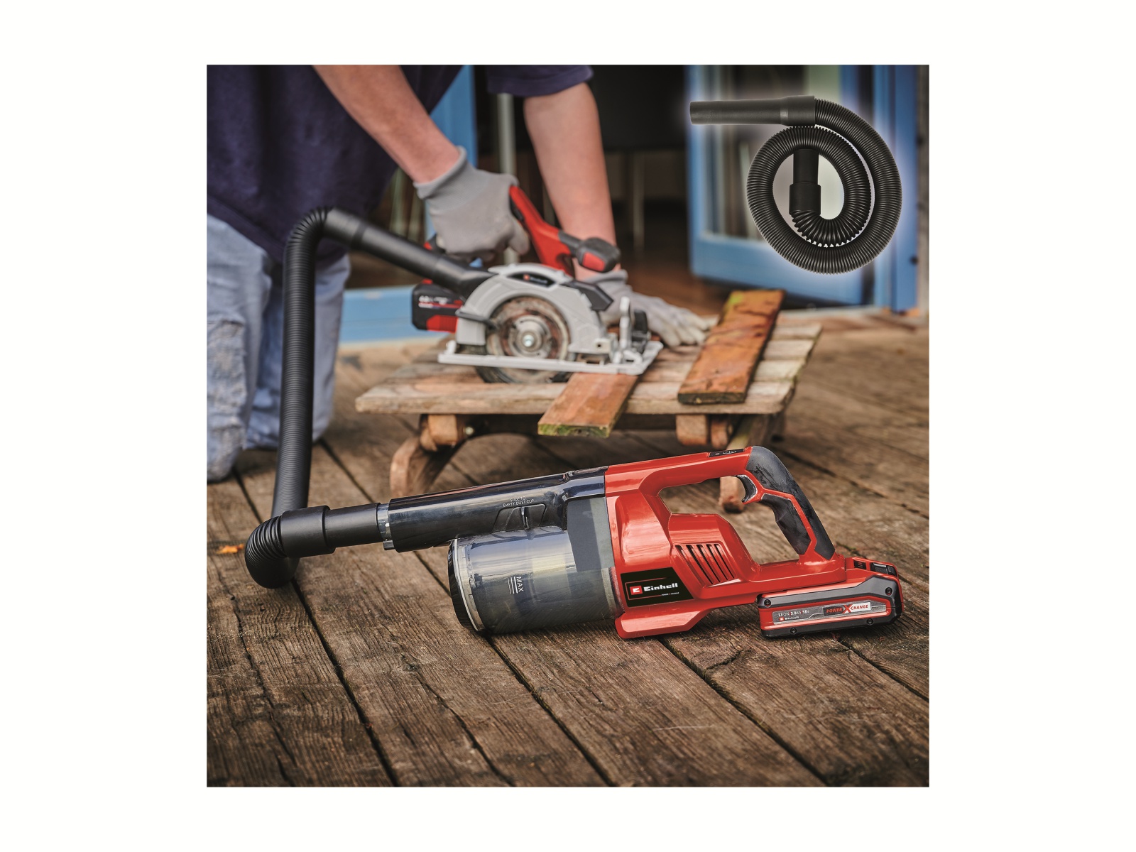 EINHELL Zubehör-Set mit Schlauch 2351267, für Akku-Stielstaubsauger TE-SV 18 Li EINHELL Zubehör-Set mit Schlauch 2351267, für Akku-Stielstaubsauger TE-SV 18 Li