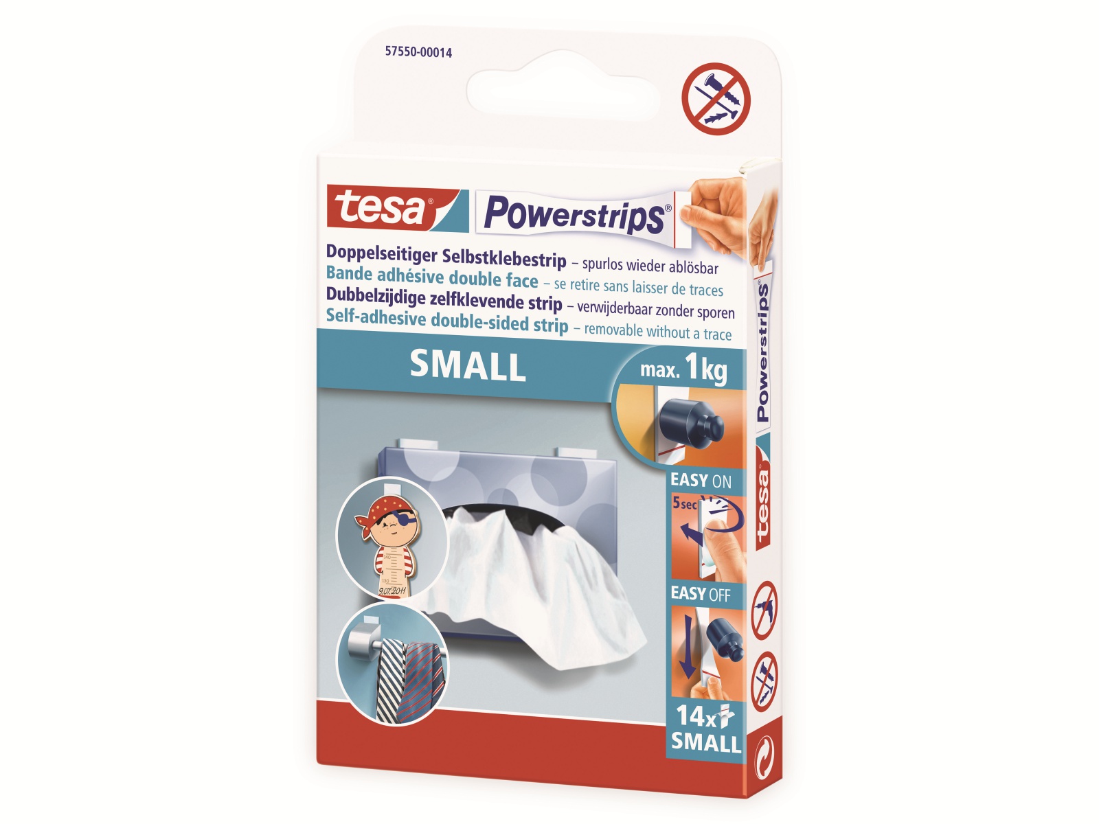 TESA Powerstrips® Small, 57550-00014-21 TESA Powerstrips® Small, 57550-00014-21
