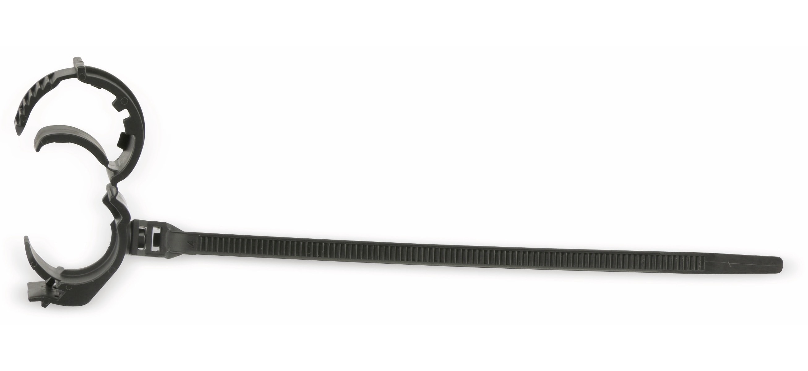 Kabelbinder für Rohrmontage, schwarz, 130 mm Kabelbinder für Rohrmontage, schwarz, 130 mm