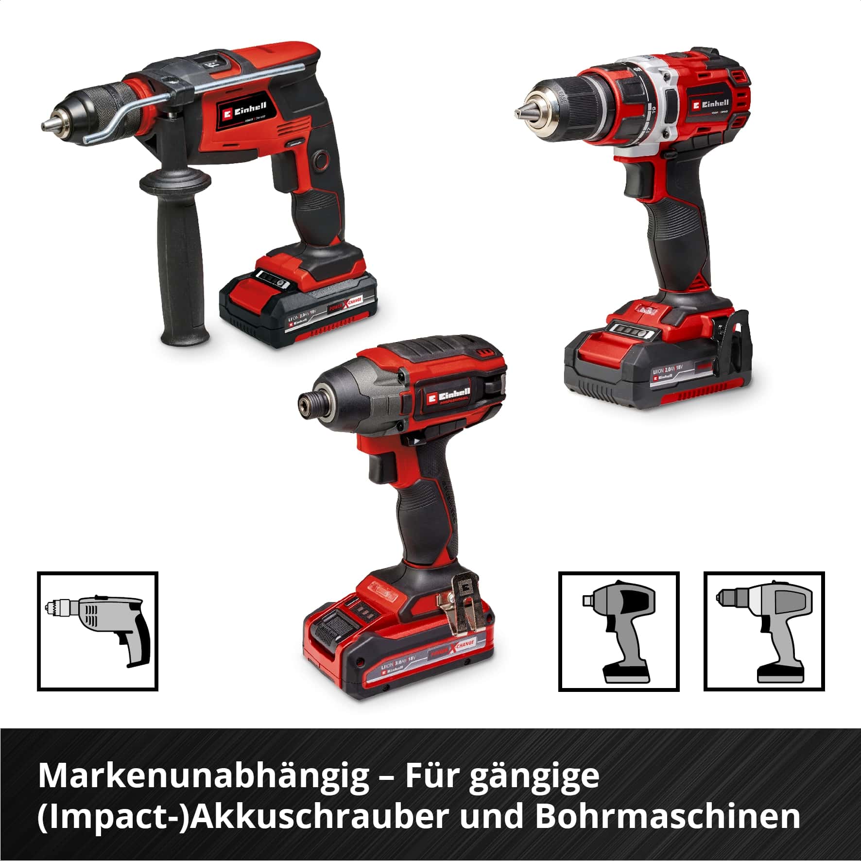 EINHELL Werkzeugkoffer KFZ, 370515, E-Case, 121-teilig EINHELL Werkzeugkoffer KFZ, 370515, E-CASE, 121-teilig
