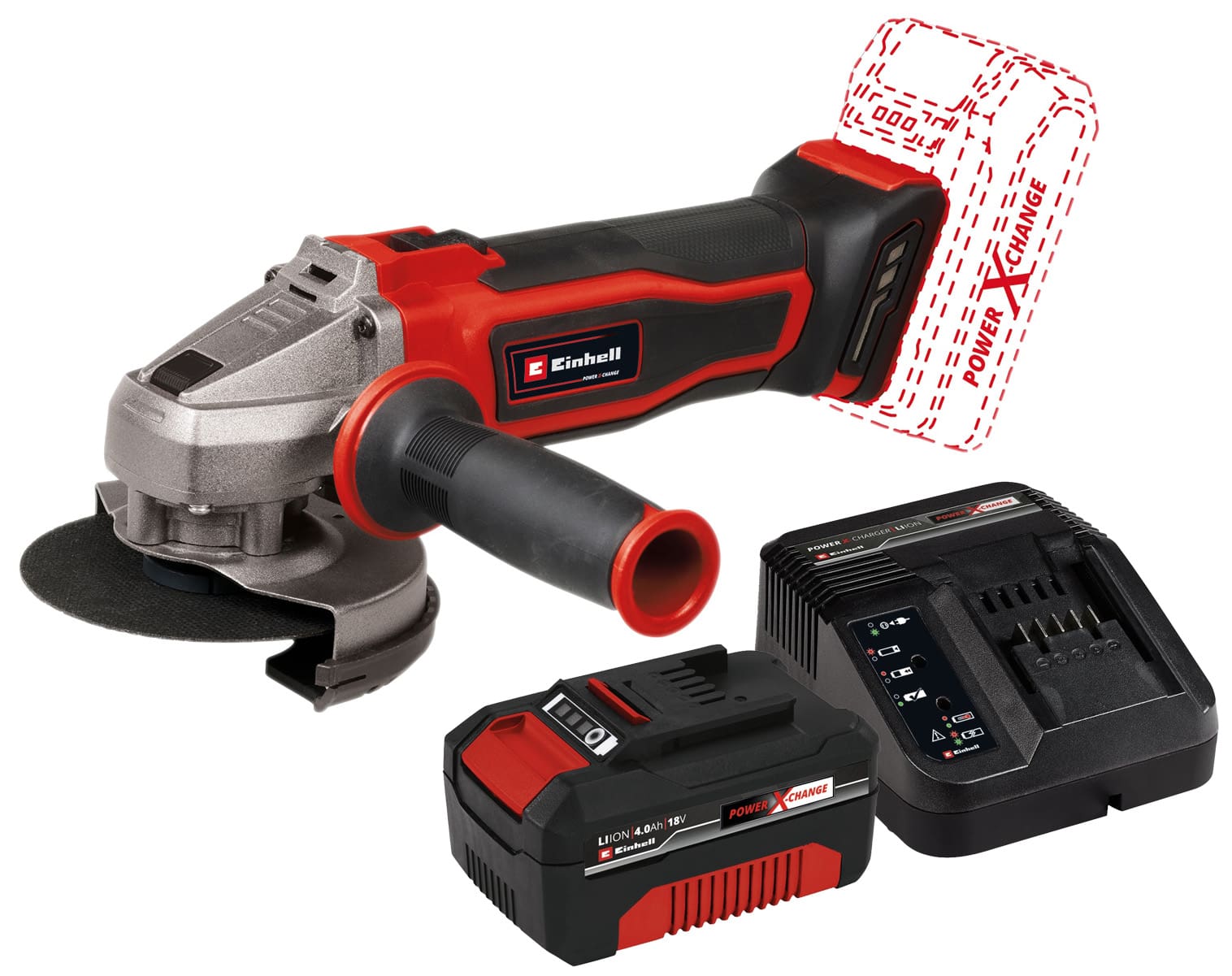 EINHELL Akku-Winkelschleifer TE-AG 18/ 115 Q Li Kit (1x 4,0 Ah) EINHELL Akku-Winkelschleifer TE-AG 18/ 115 Q Li Kit (1x 4,0 Ah)