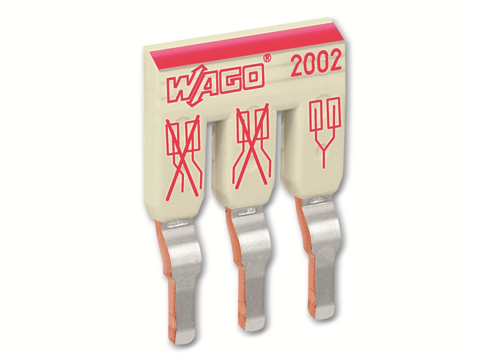WAGO Schachtelbrücker, 2002-473, lichtgrau WAGO Schachtelbrücker, 2002-473, lichtgrau
