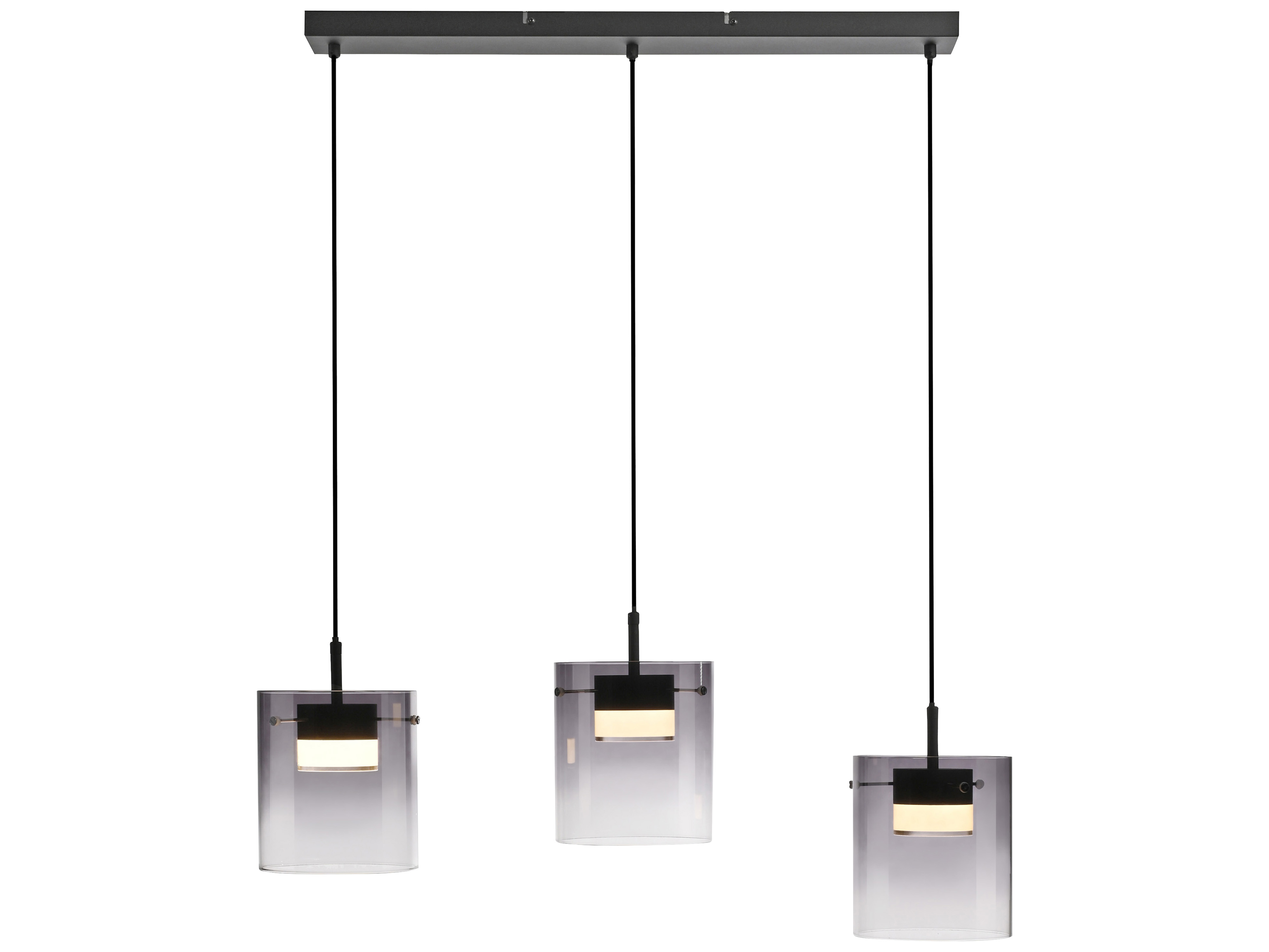 JUST LIGHT LED-Pendelleuchte 14043-18, 22,5W, 2400lm, 3000K, schwarz JUST LIGHT LED-Pendelleuchte 14043-18, 7,5W, 800lm, 3000K, schwarz