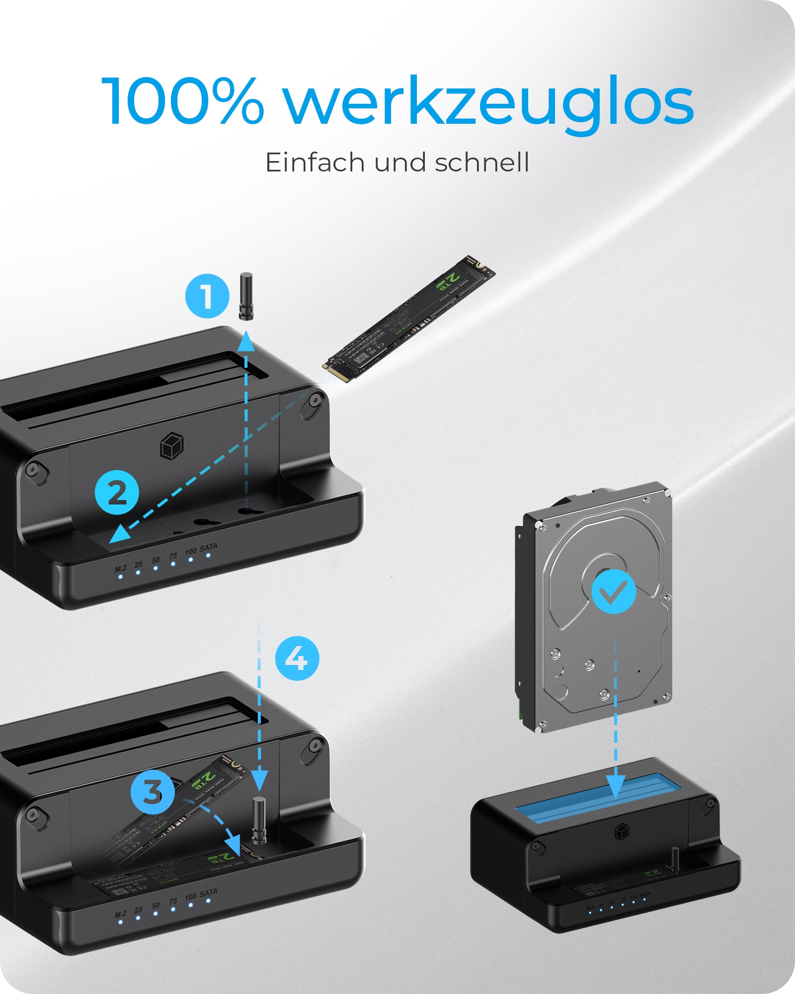 ICY BOX Docking & Klonstation IB-2924MSCL-C31 ICY BOX Docking & Klonstation IB-2924MSCL-C31