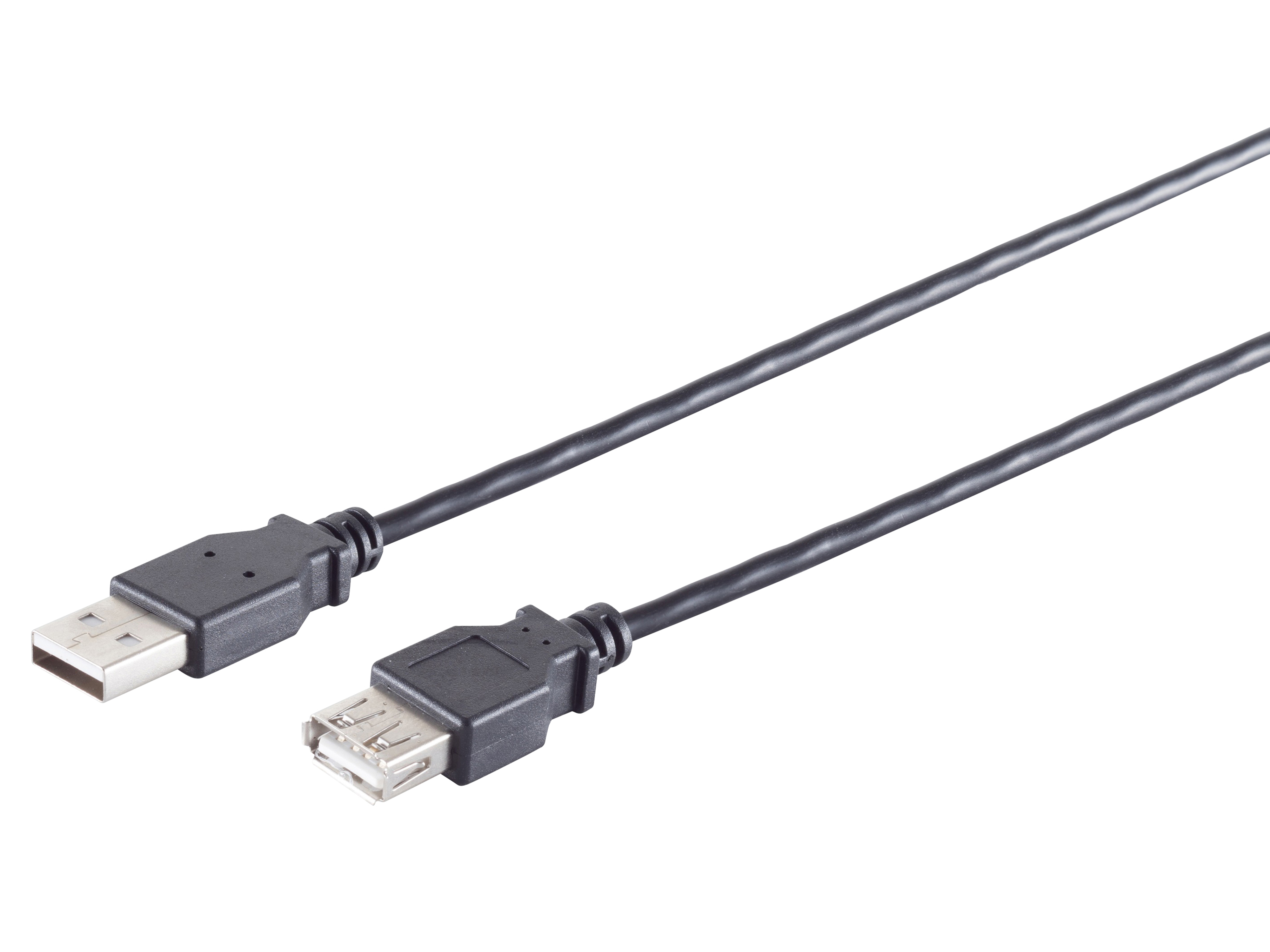 S-IMPULS USB-A Verlängerungskabel 2.0 schwarz 3m S-IMPULS USB-A Verlängerungskabel 2.0 schwarz 3m