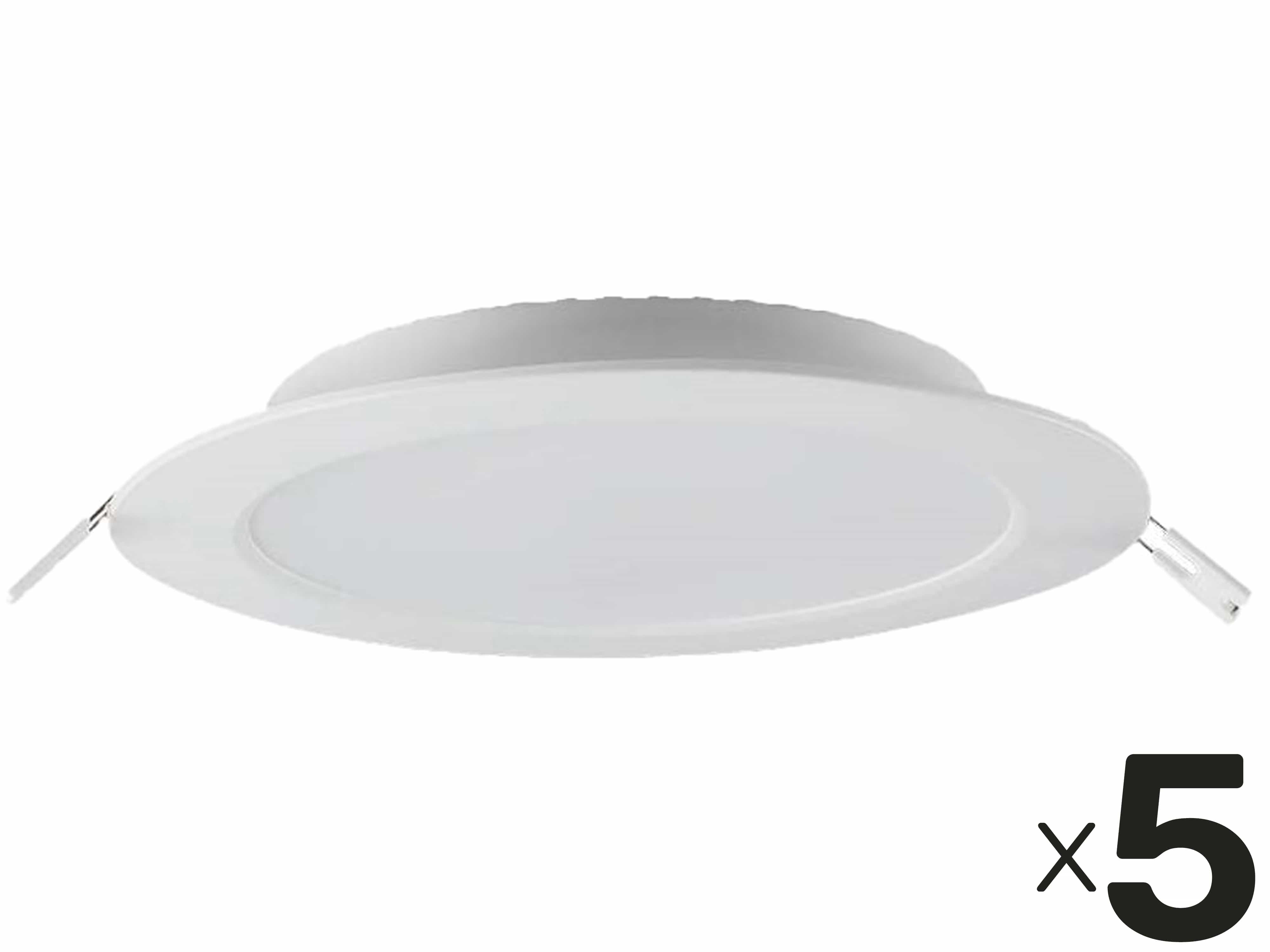 V-TAC LED-Einbauleuchte VT-61018, EEK: E, 18 W, 1980 lm, 4000 K, 5 Stück V-TAC LED-Einbauleuchte VT-61018, EEK: E, 18 W, 1980 lm, 4000 K, 5 Stück