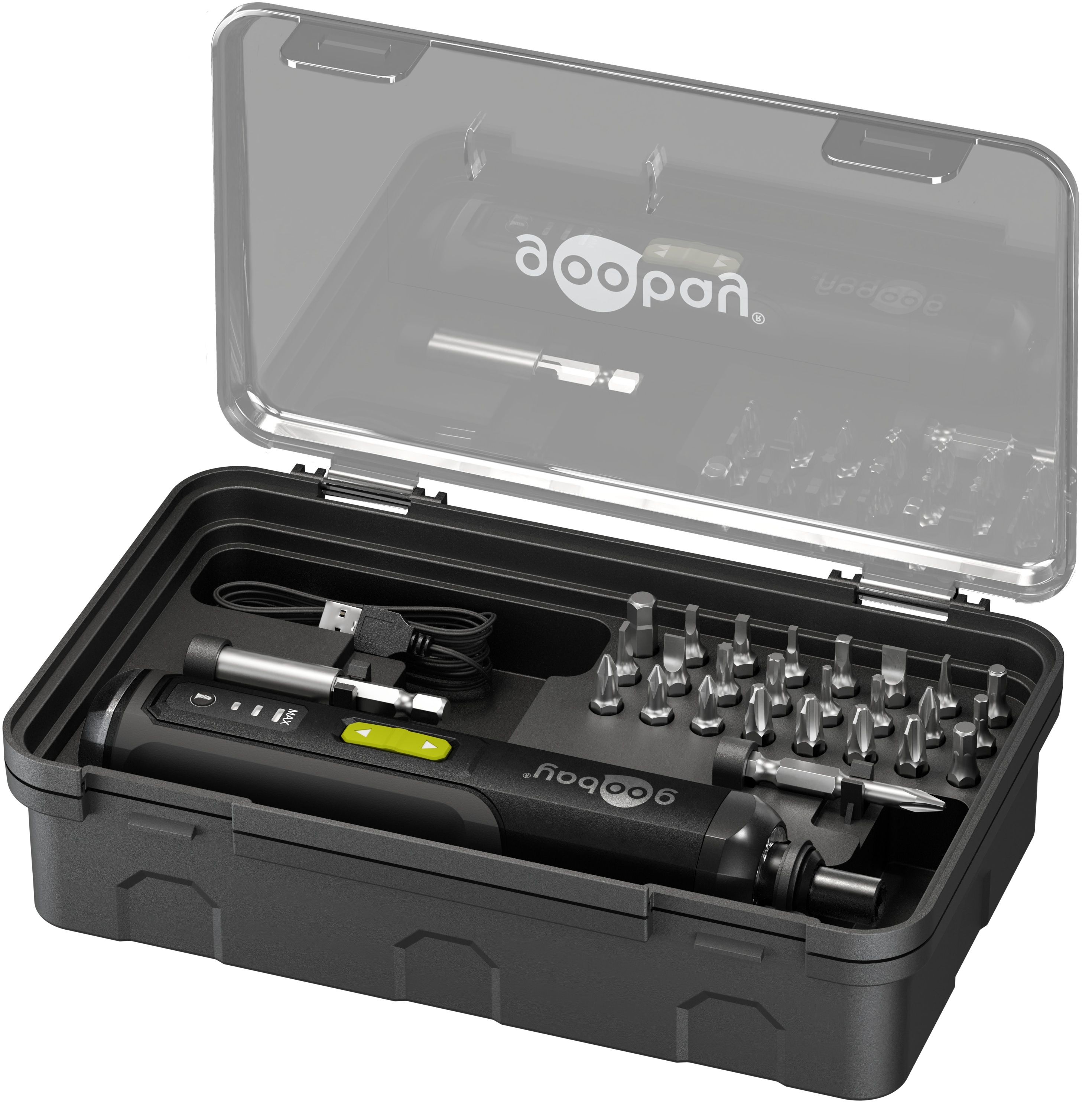 GOOBAY TOOLS Mini-Akkuschrauber-Set, 77816, 28-teilig GOOBAY TOOLS Mini-Akkuschrauber-Set, 77816, 28-teilig
