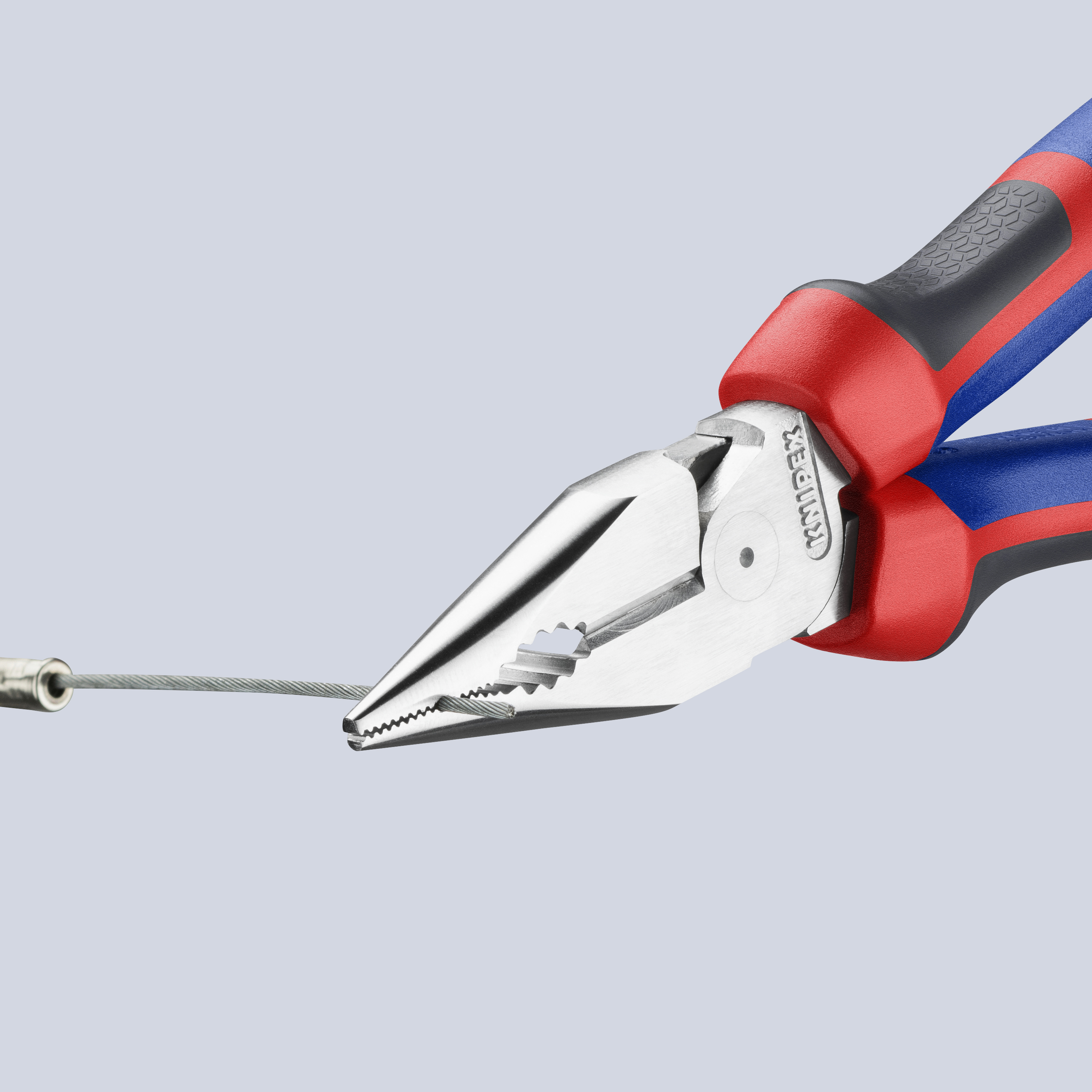 KNIPEX Spitz-Kombizange, 08 25 185, 185 mm, Stahl, Kunststoffgriff KNIPEX Spitz-Kombizange, 08 25 185, 185 mm, Stahl, Kunststoffgriff
