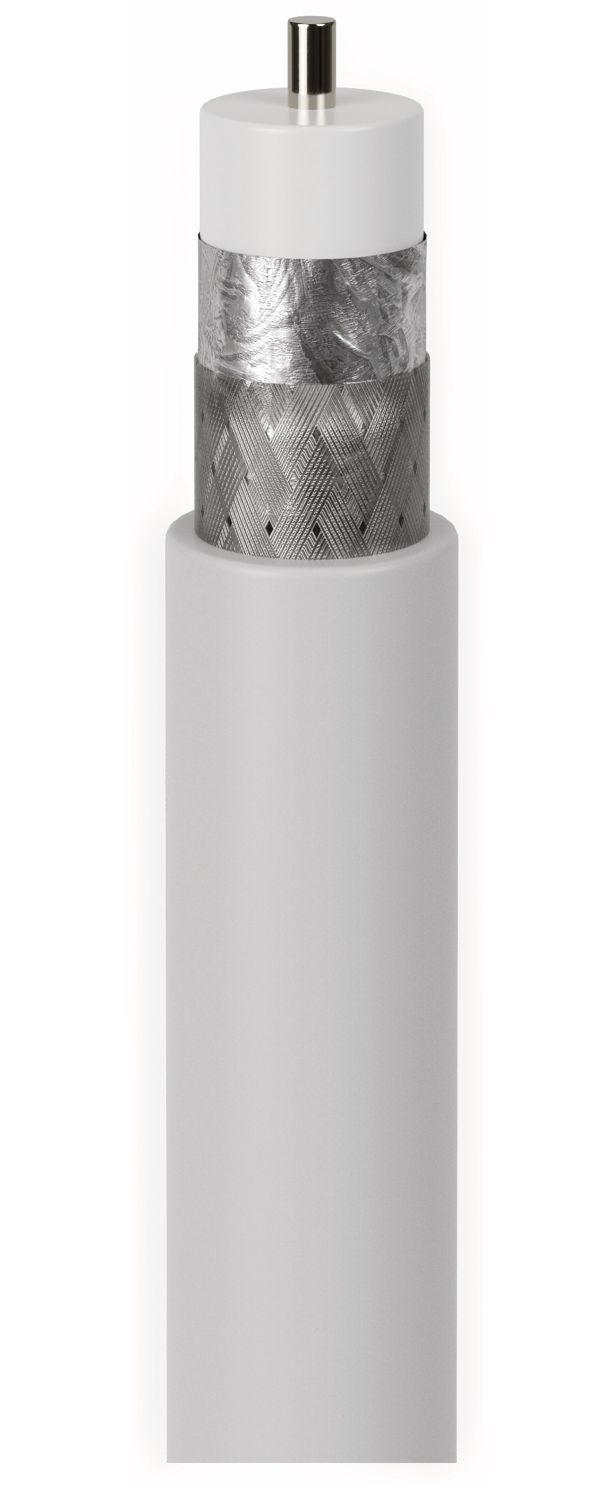 GOOBAY Koaxialkabel 49759, 50 m, weiß, 5 mm, CCS, 75 dB GOOBAY Koaxialkabel 49759, 50 m, weiß, 5 mm, CCS, 75 dB