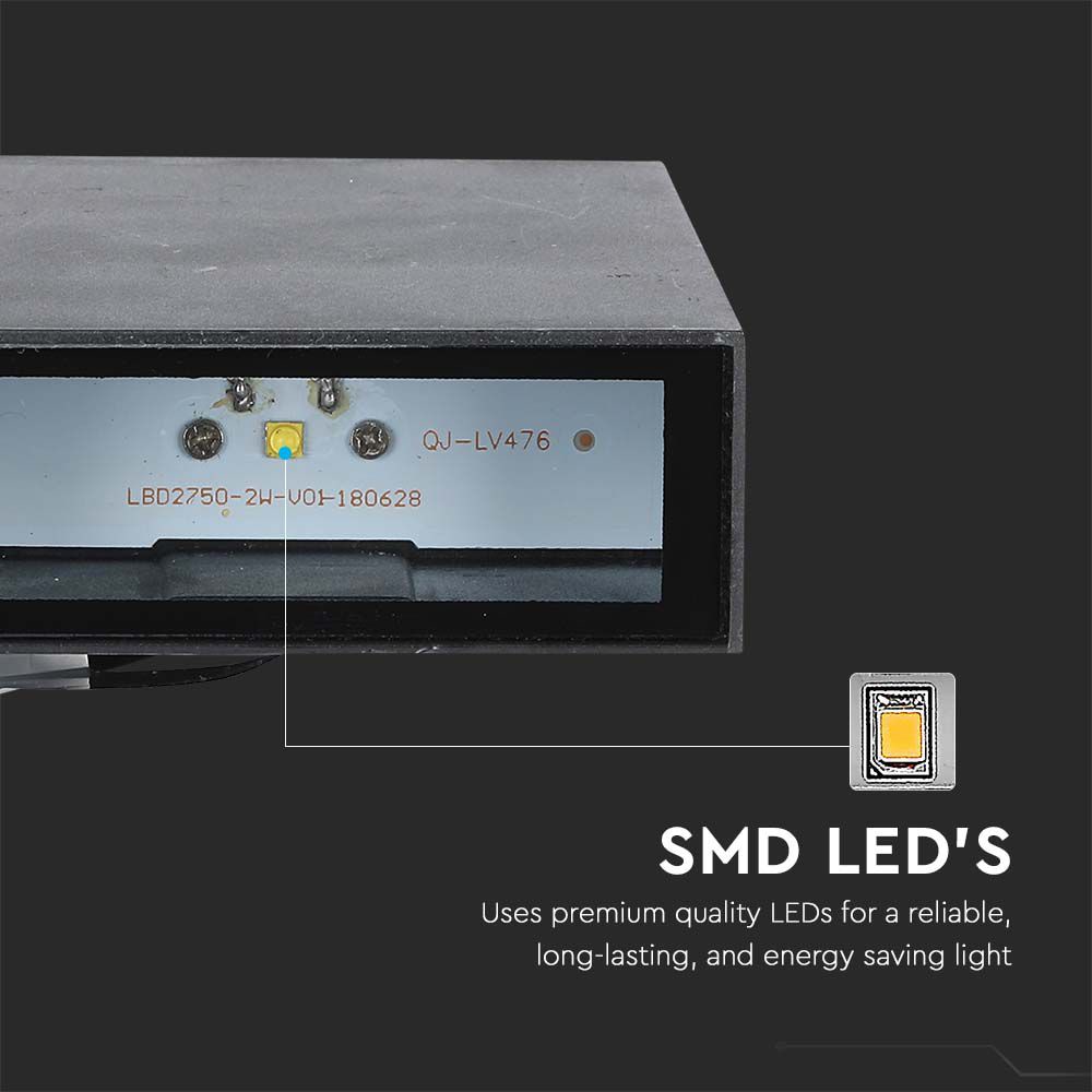 V-TAC LED-Wandleuchte VT-844, EEK: F, 4 W, 400 lm, 3000 K, schwarz V-TAC LED-Wandleuchte VT-844, EEK: F, 4 W, 400 lm, 3000 K, schwarz
