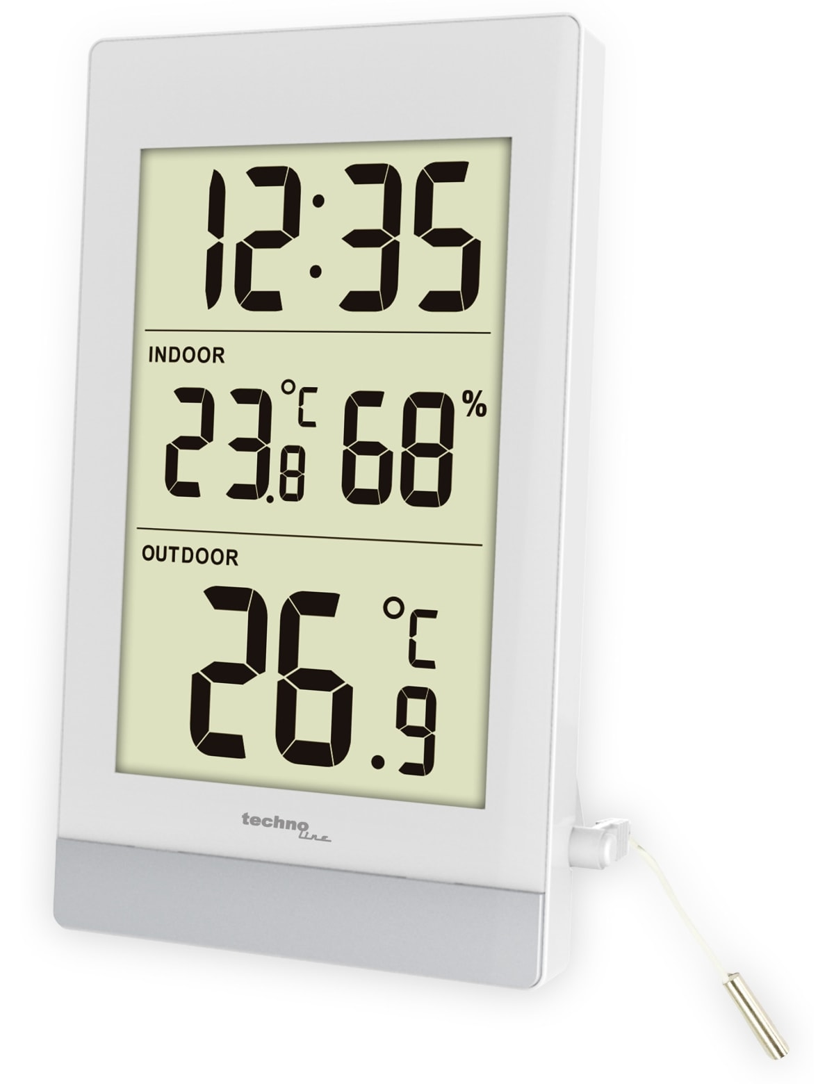 TECHNOLINE Innen-/Außenthermometer WS7039, weiß/silber TECHNOLINE Innen-/Außenthermometer WS7039, weiß/silber