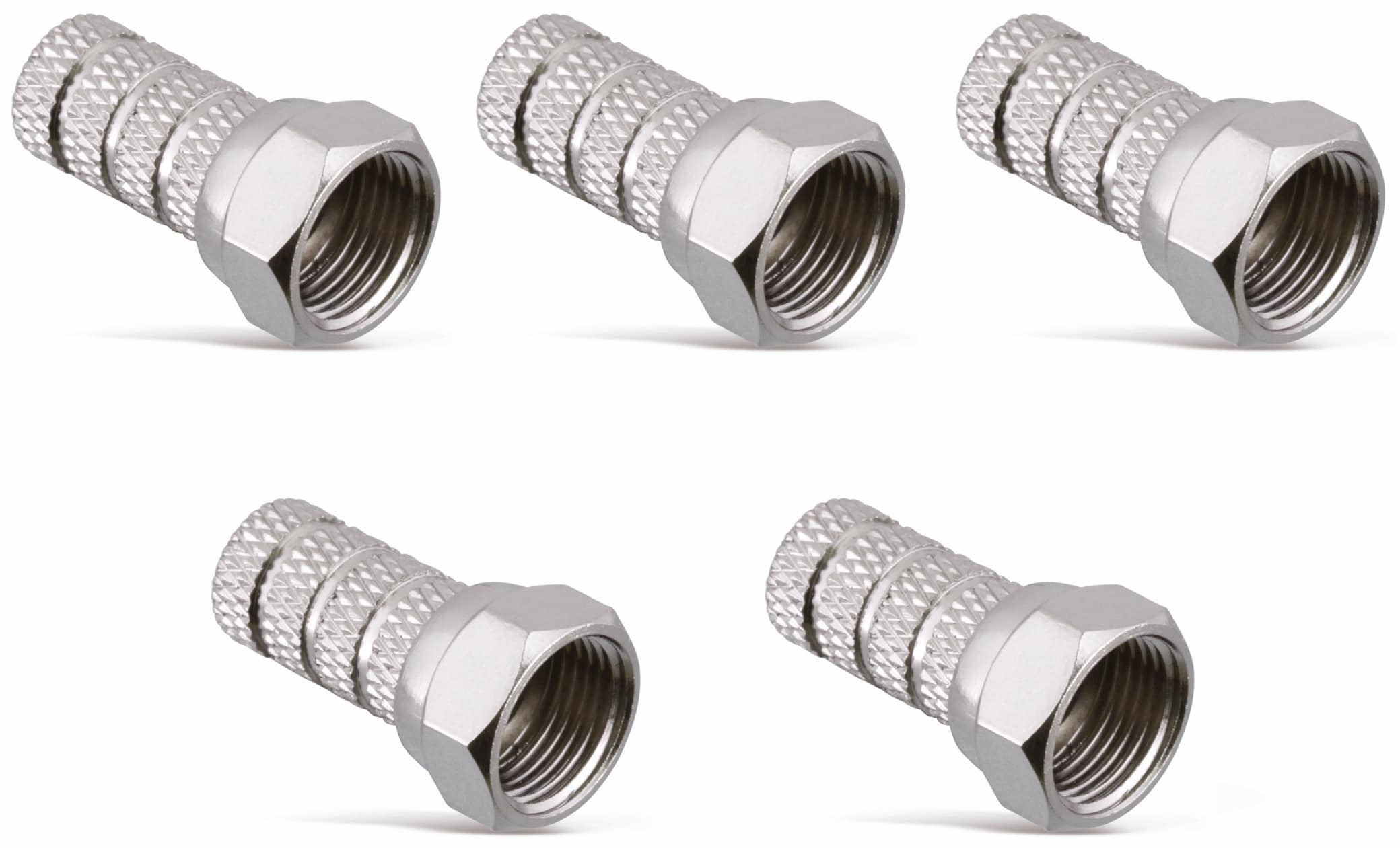 S-IMPULS F-Stecker, 7,2mm, Aufdrehmontage, 5 Stück S-IMPULS F-Stecker, 7,2mm, Aufdrehmontage, 5 Stück