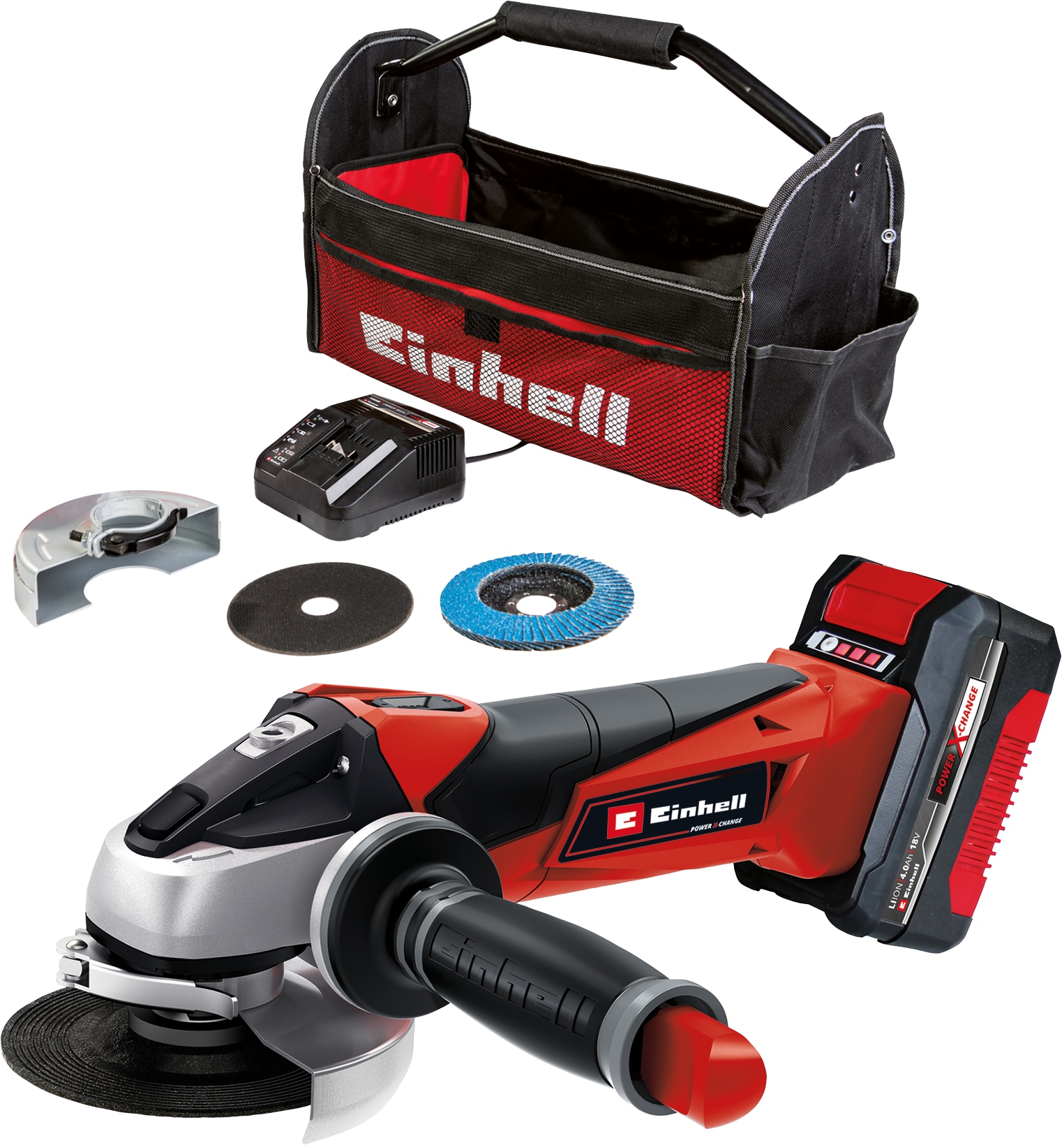EINHELL Akku-Winkelschleifer TE-AG 18/115 Li (1x4,0 Ah) EINHELL Akku-Winkelschleifer TE-AG 18/115 Li (1x4,0 Ah)