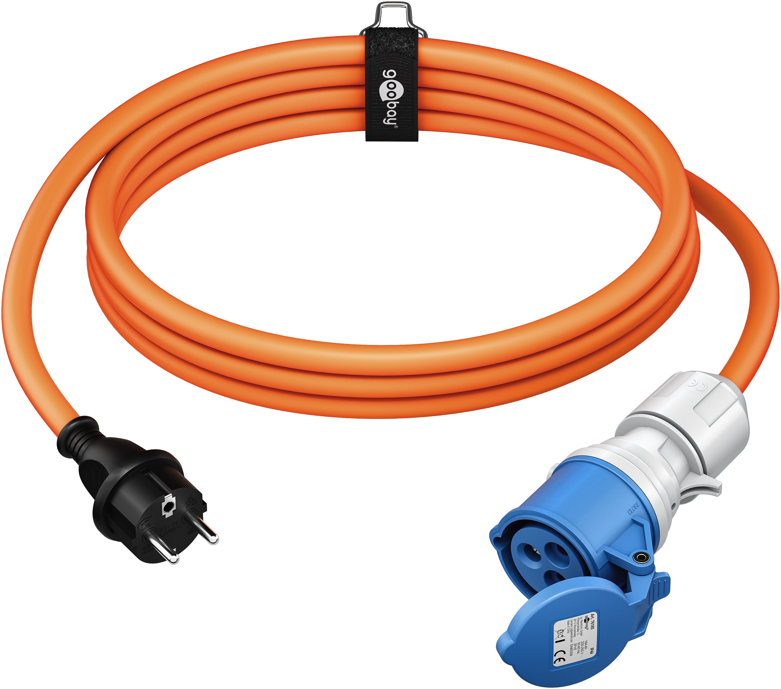 GOOBAY CEE-Adapterkabel 76185, 1,5 m, Stecker zu Schutzkontakt Stecker GOOBAY CEE-Adapterkabel 76185, 1,5 m, Stecker zu Schutzkontakt Stecker