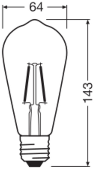 OSRAM LED-Lampe Retrofit, 1,8 W, E14, 2700 K, EEK: D, 250 lm, IP20, warm-weiß OSRAM LED-Lampe Retrofit, 1,8 W, E14, 2700 K, EEK: D, 250 lm, IP20, warmweiß