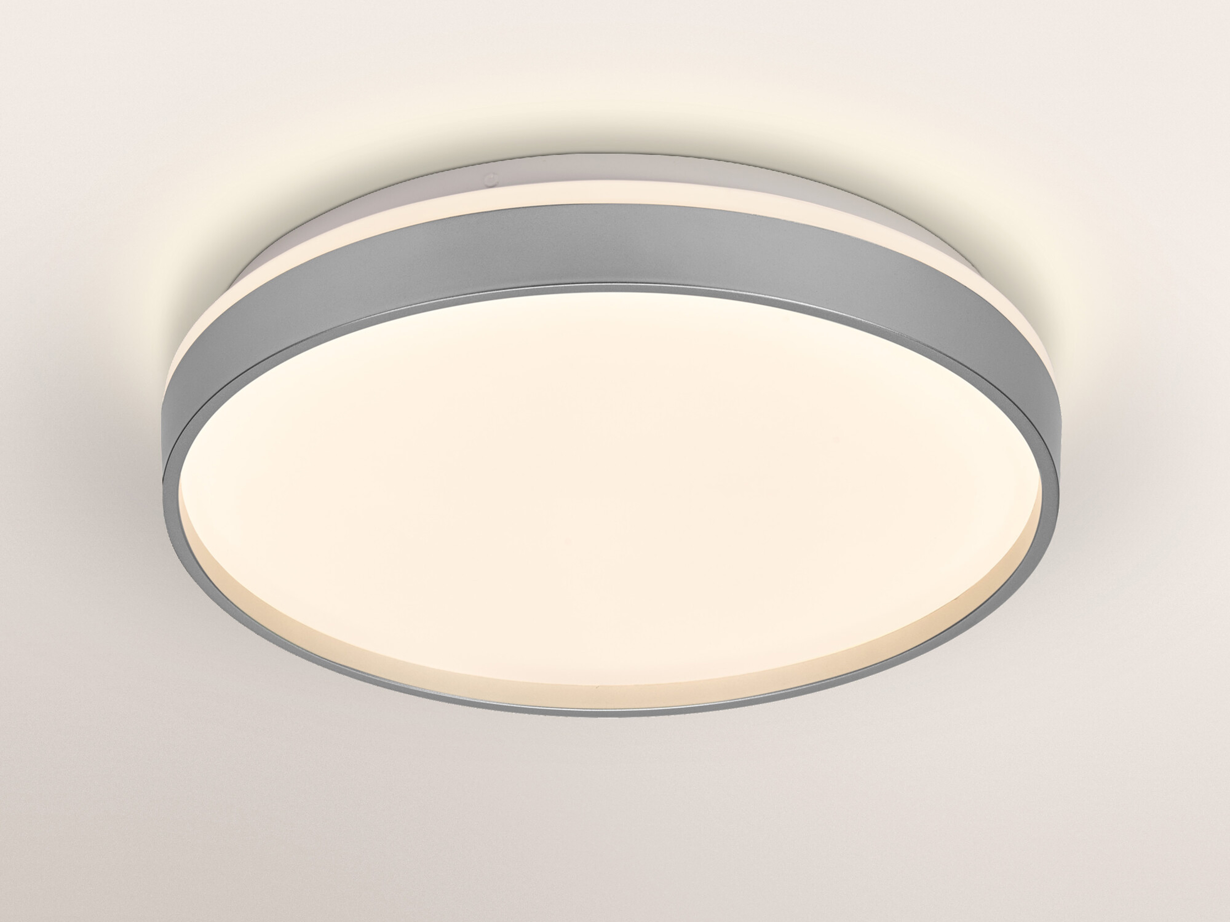 OSRAM LED-Deckenleuchte, 24W, 3000K, 1450lm, warmweiß, IP20, silber, Ø38,5 cm OSRAM LED-Deckenleuchte, 24W, 3000K, 1450lm, warmweiß, IP20, silber, Ø38,5 cm